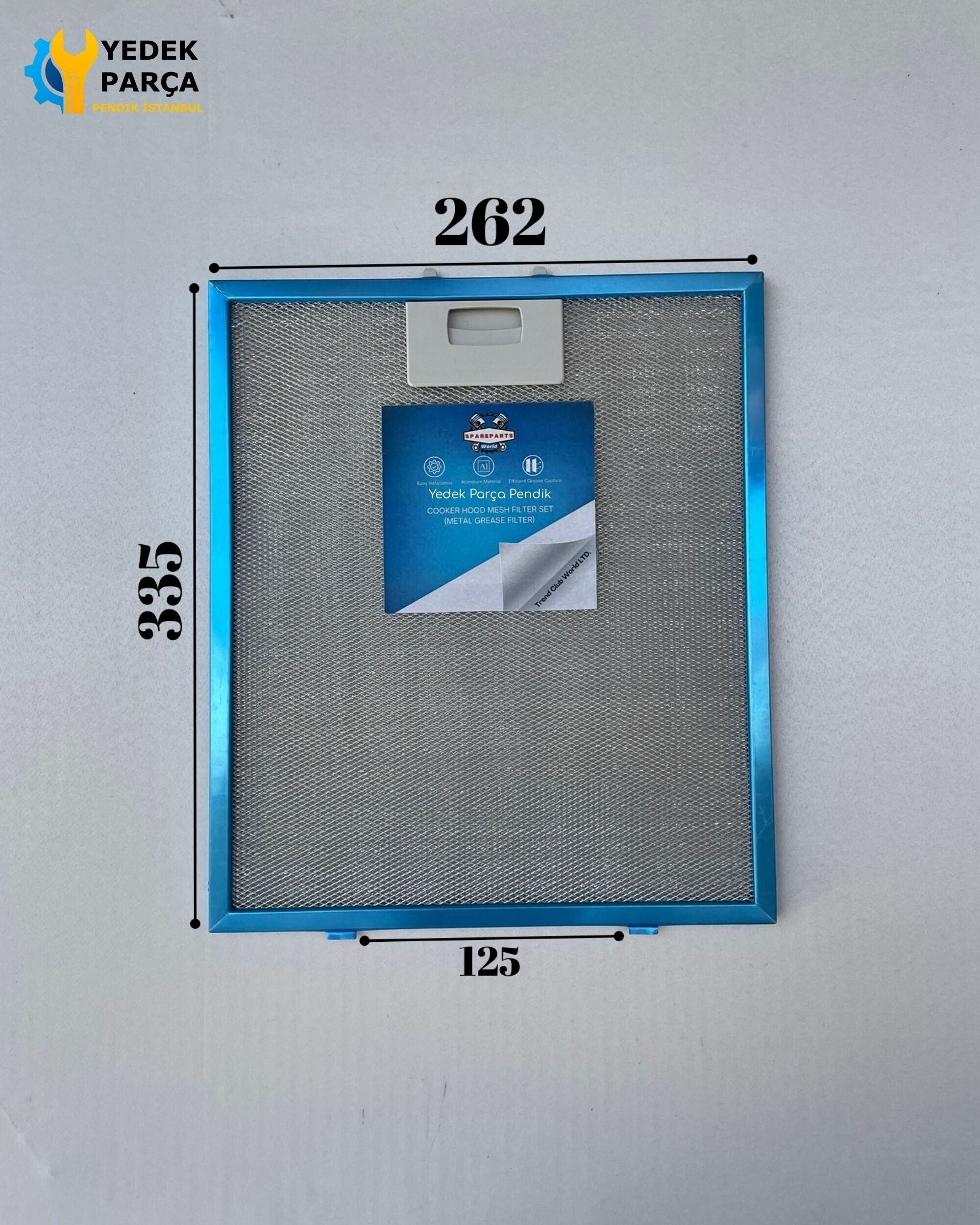 Termikel: Lagoon | 3500 | 262x335 mm | Aspiratör & Davlumbaz Tel Yağ Filtresi | Model: 9198810090 - 9197064001 | 26,2x33,5 cm