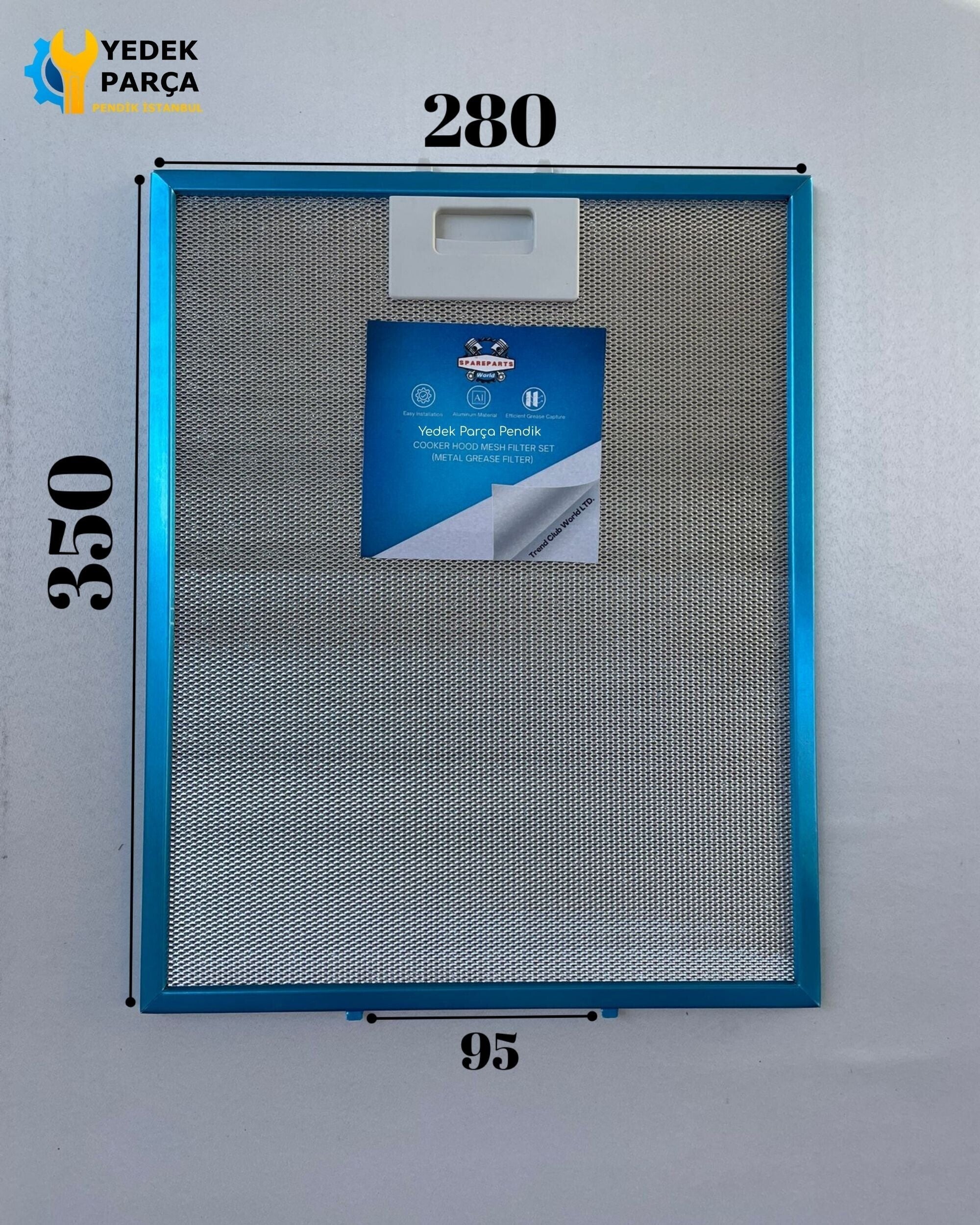 Teka: DB1 | 280x350 mm | Aspiratör & Davlumbaz Tel Yağ Filtresi | Model: 81460024 | 28x35 cm