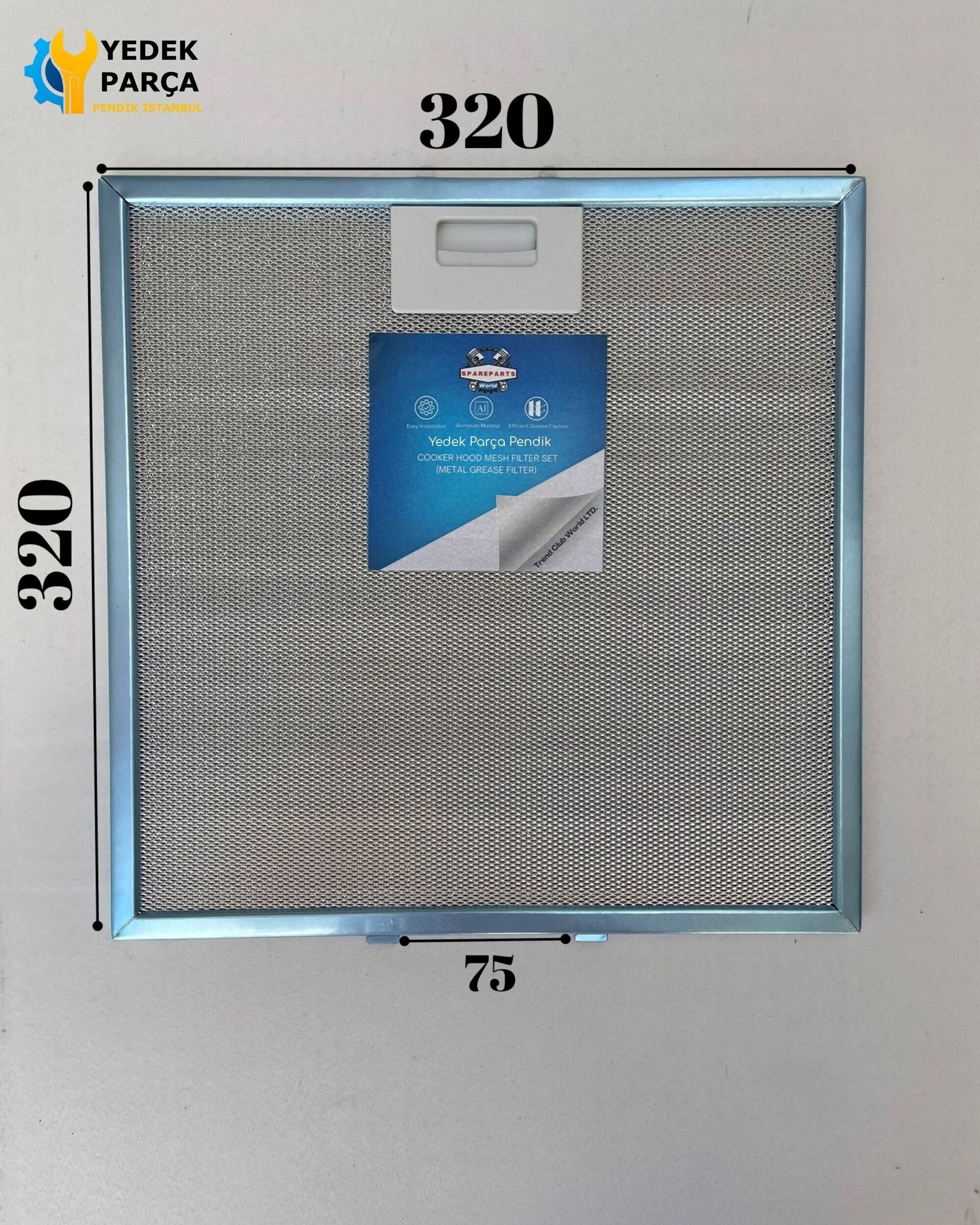 Bosch: DWA06E661/01 | 320x320mm| Aspiratör & Davlumbaz Tel Yağ Filtresi | Model: 00771329 - 481248058144 - 50268967002 |32x32cm