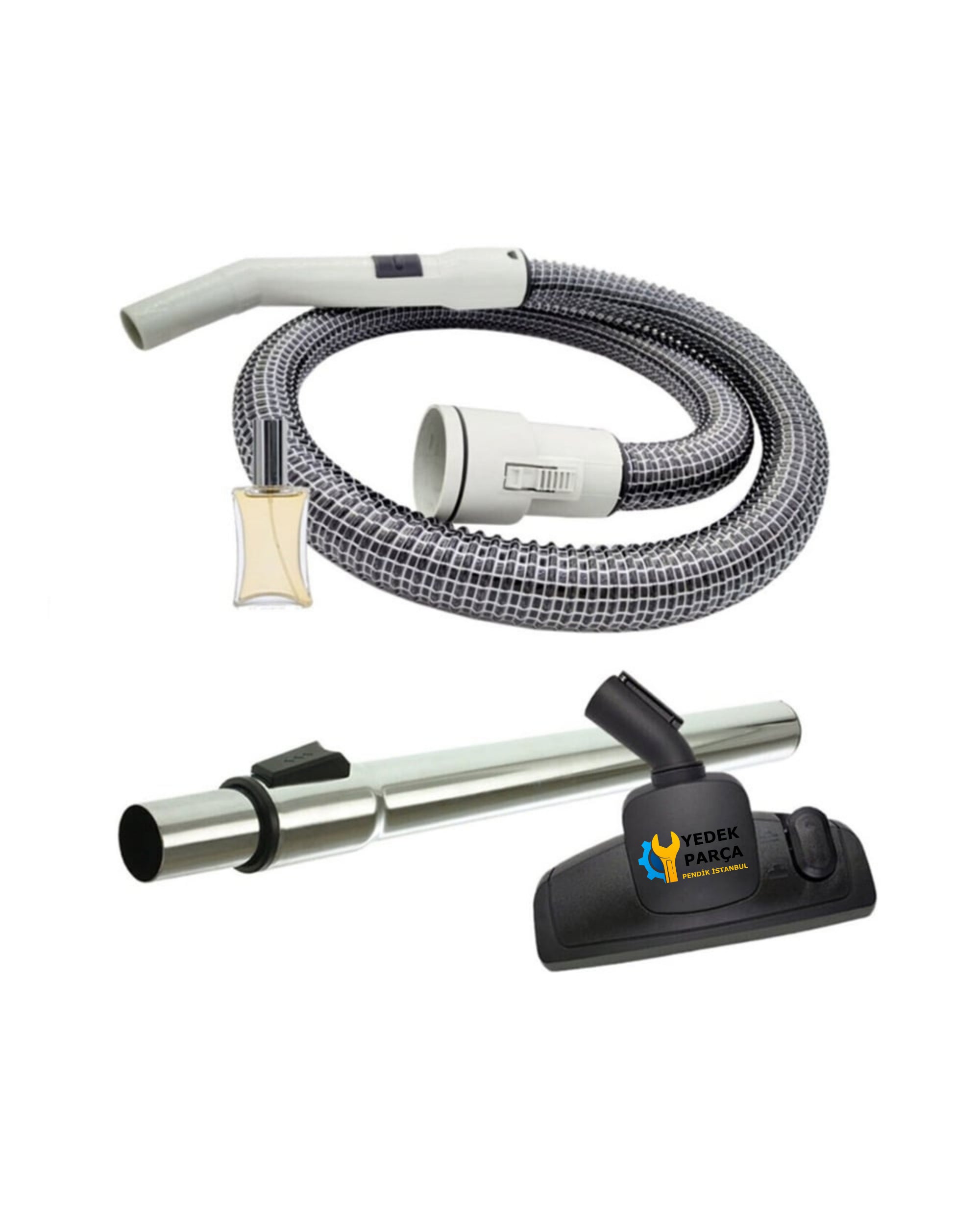 Arnica Uyumlu Proclean 2001 Süpürge Çelik Telli Hortumu Emici Yer Başlığı Teleskopik Boru Hediyeli