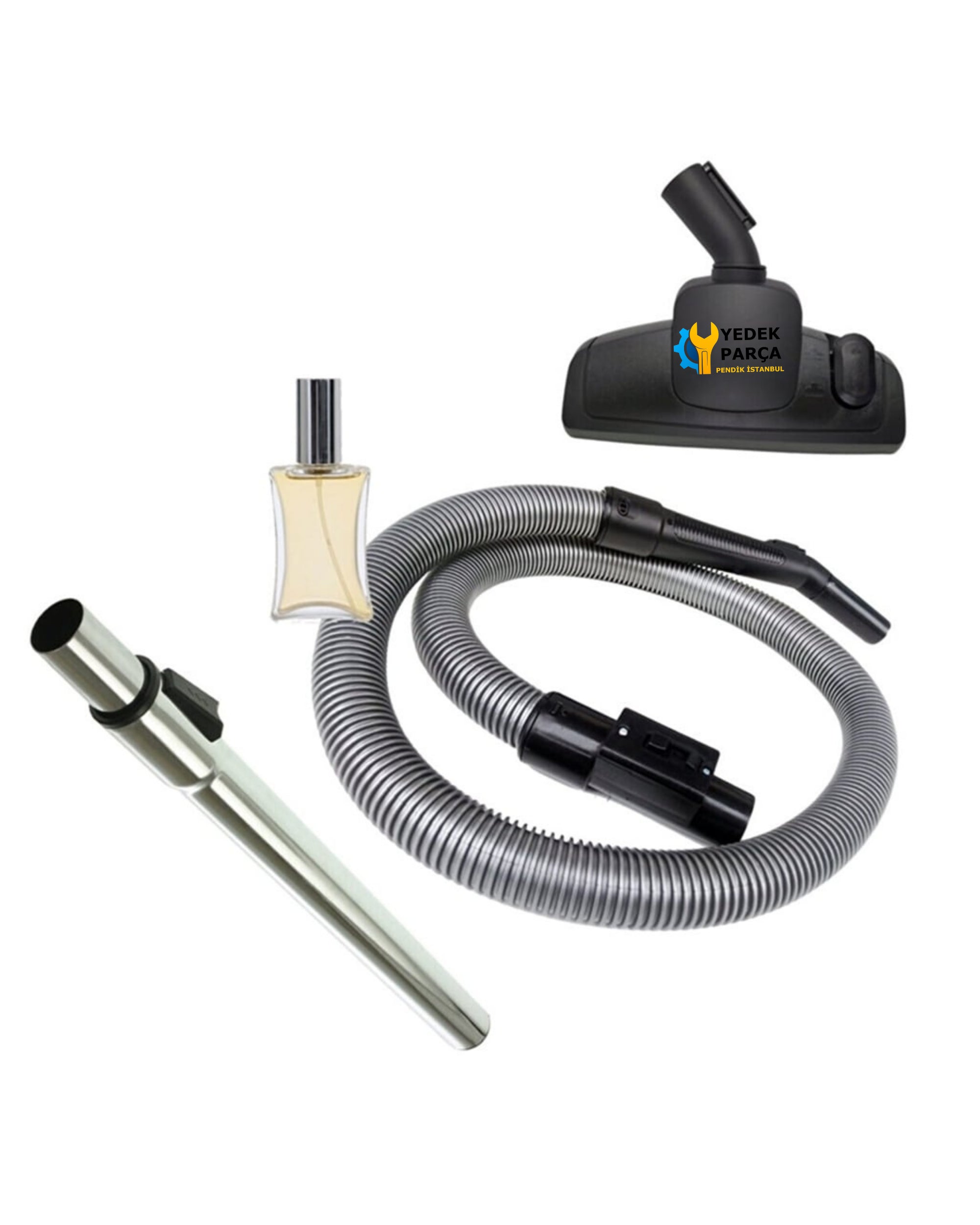 Arçelik Uyumlu S 4122 Kanguru Elektrikli Süpürge Hortumu Emici Yer Başlığı Teleskopik Boru Hediyeli