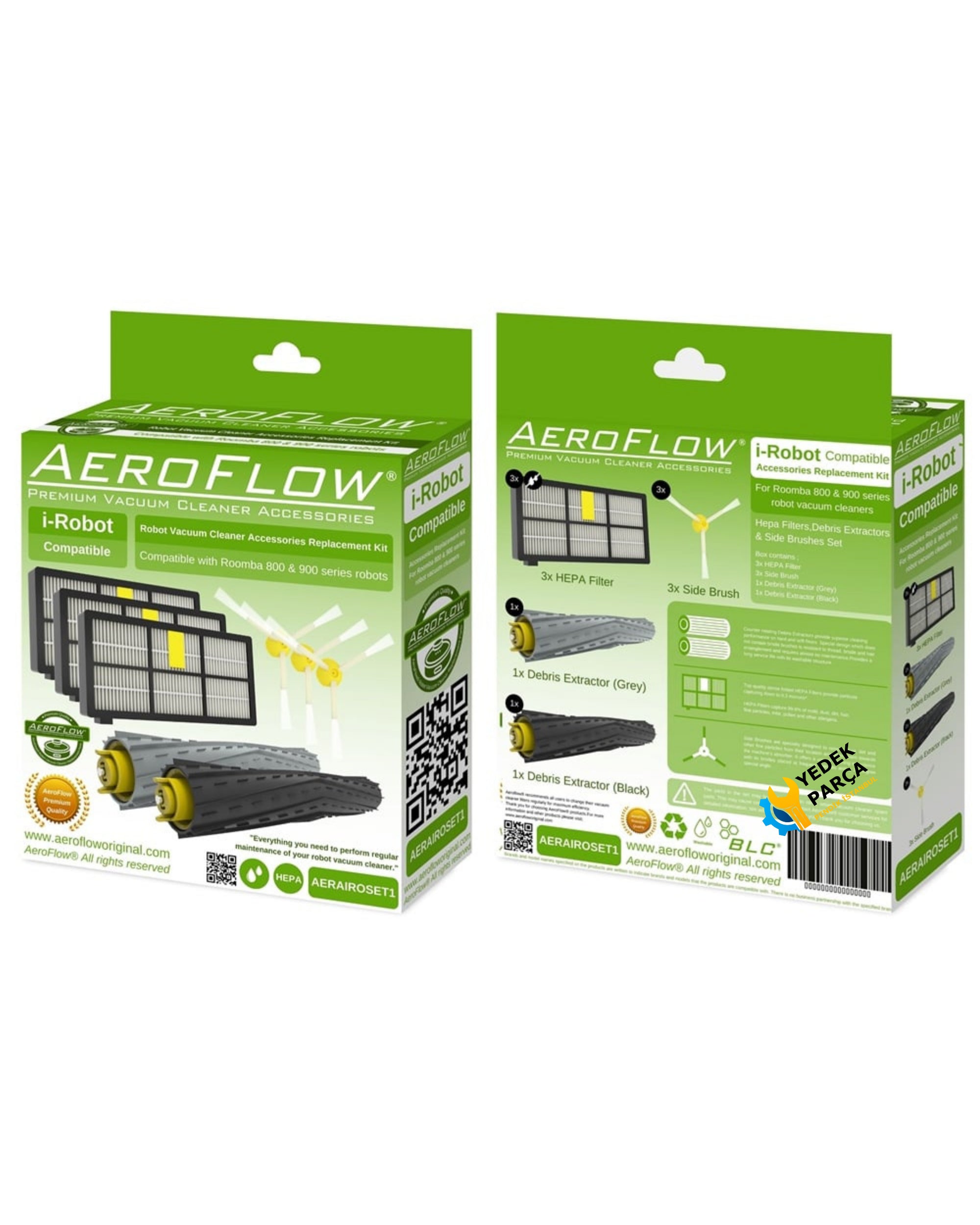 AeroFlow iRobot Uyumlu Roomba 800 & 900 Serisi Yenileme Seti Kiti