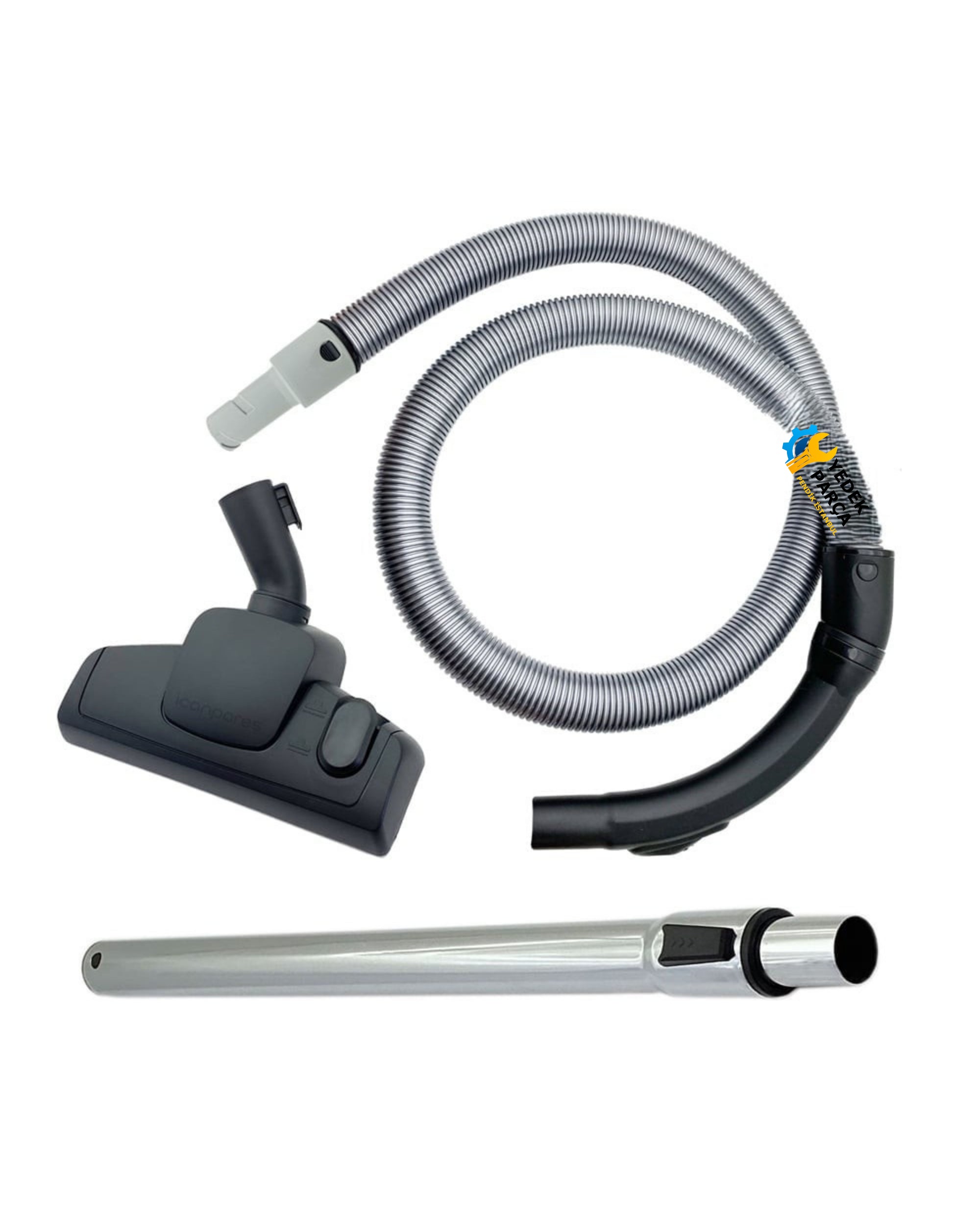 Arçelik Uyumlu S 5941 Süpürge Katlanmaz Dayanıklı Güçlü Hortumu Seti