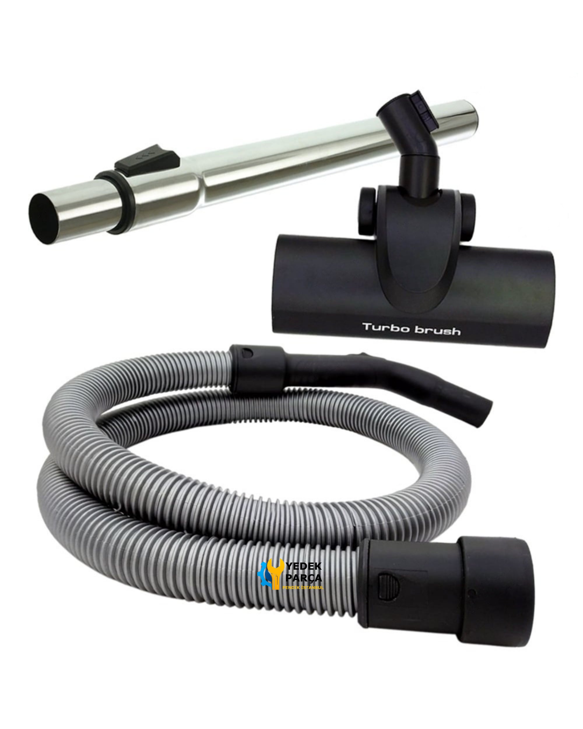 Arnica Uyumlu Karayel Süpürge Hortumu Turbo Emici Başlık Teleskopik Boru