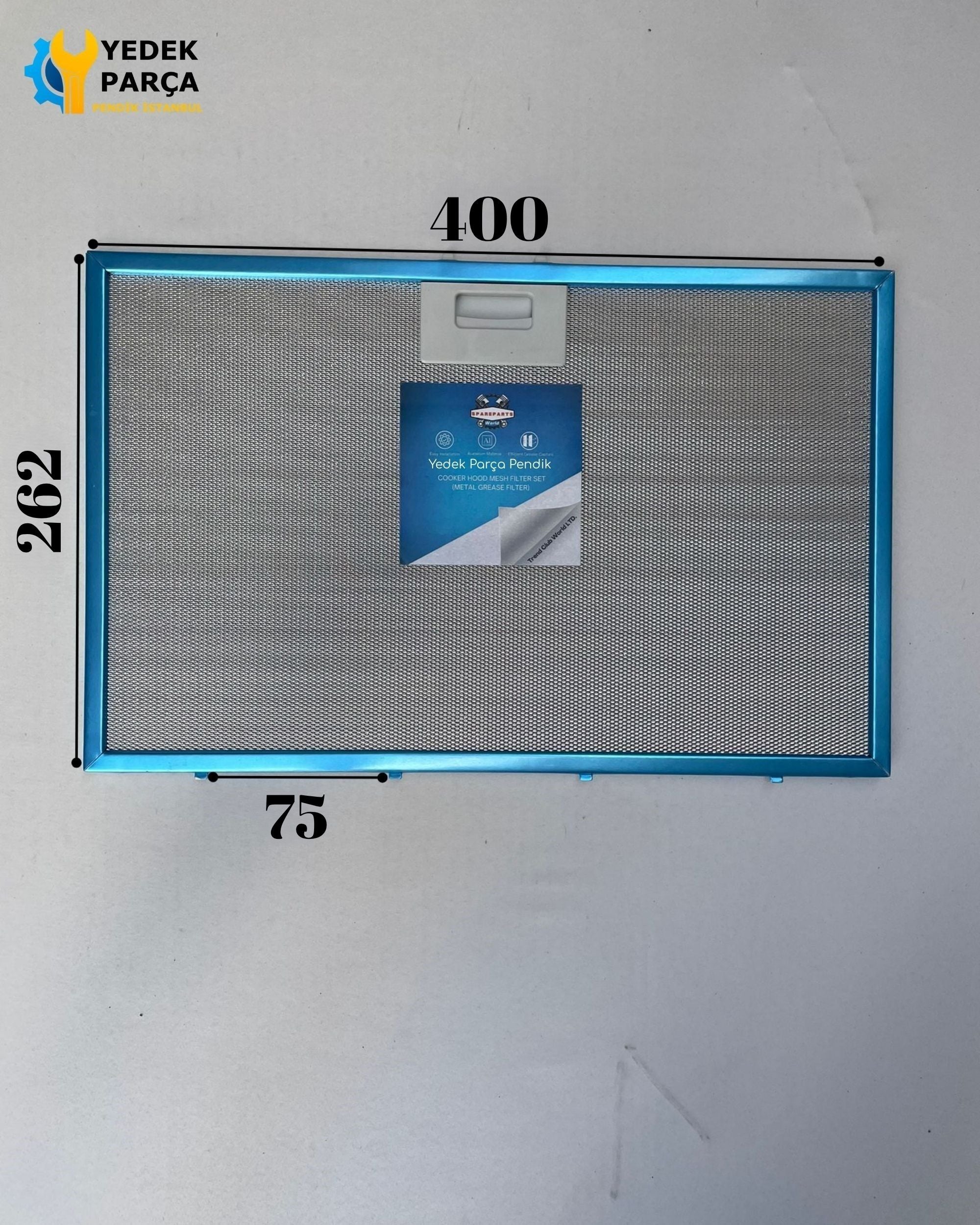 400x262 mm Aspiratör & Davlumbaz Tel Yağ Filtresi 40x26,2 cm