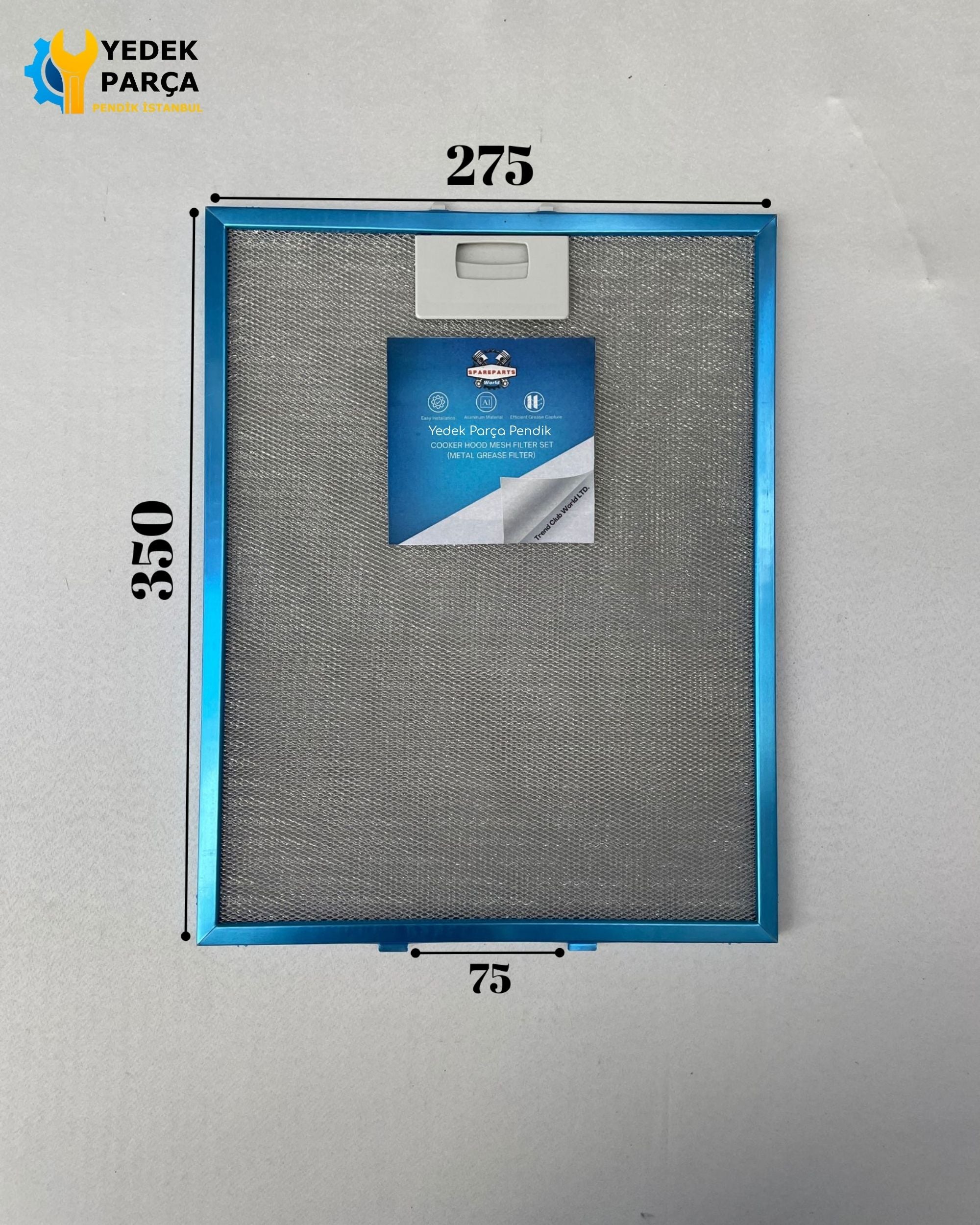 275x350 mm Aspiratör & Davlumbaz Tel Yağ Filtresi 27,5x35 cm