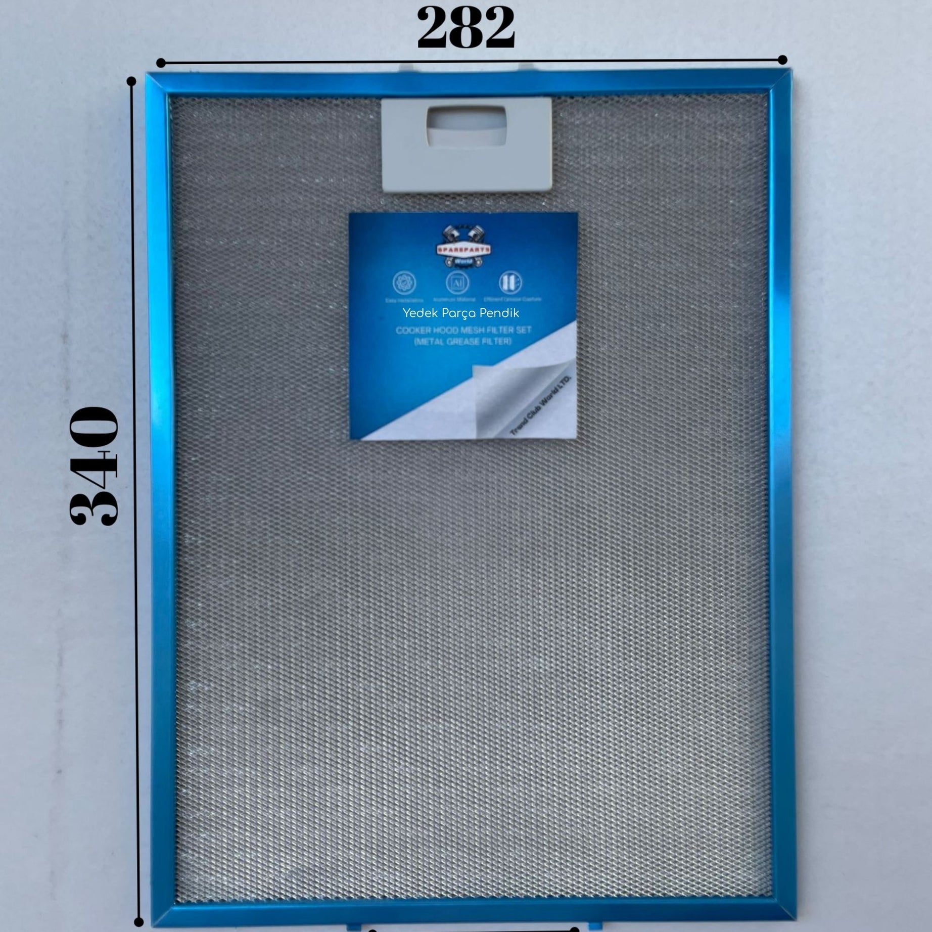 Teka: DH90 | 280x340 mm | Aspiratör & Davlumbaz Tel Yağ Filtresi | Model: 81481030 - 81460141 | 28x34 cm