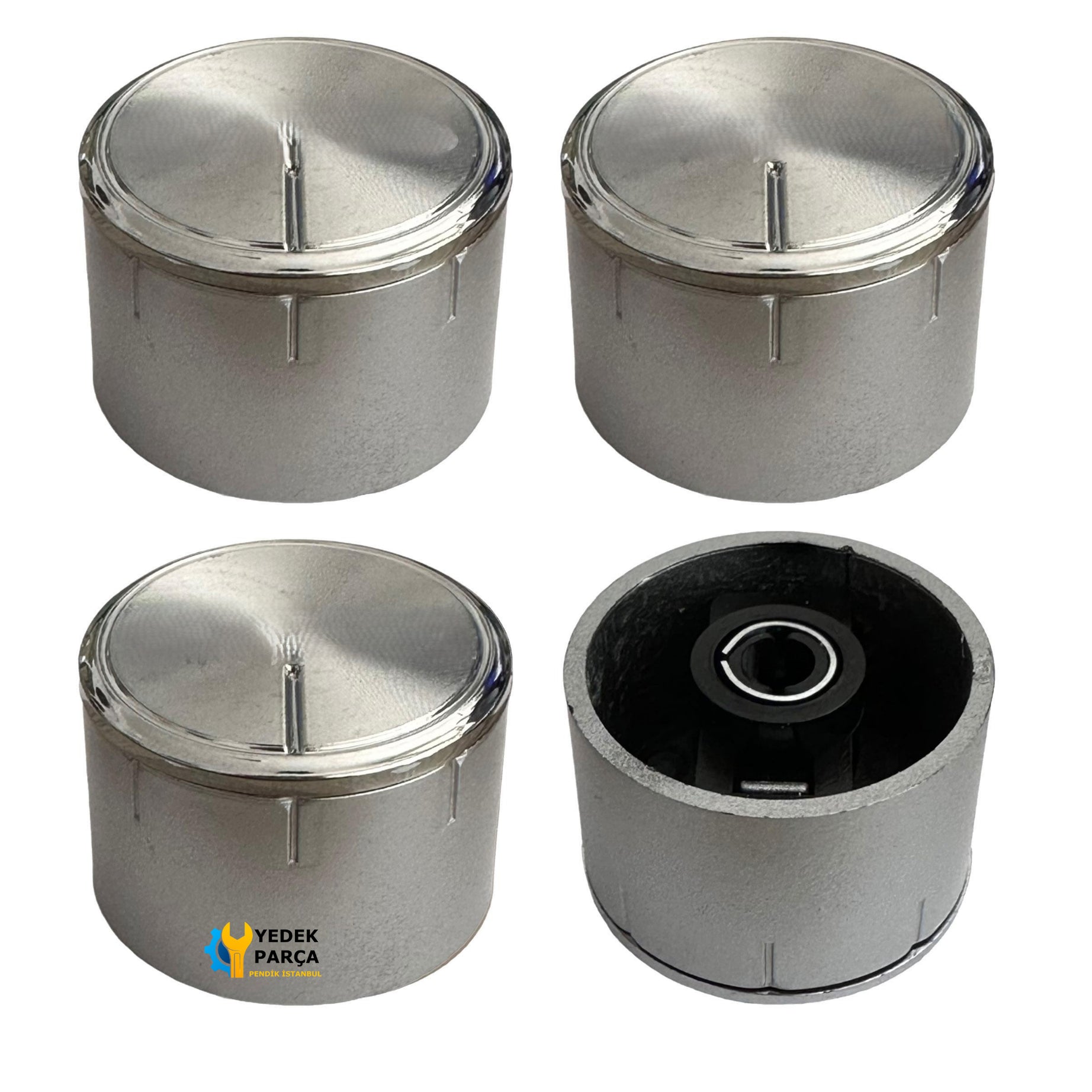 Arçelik Uyumlu Ankastre/Set Üstü Ocak Düğmesi Silver