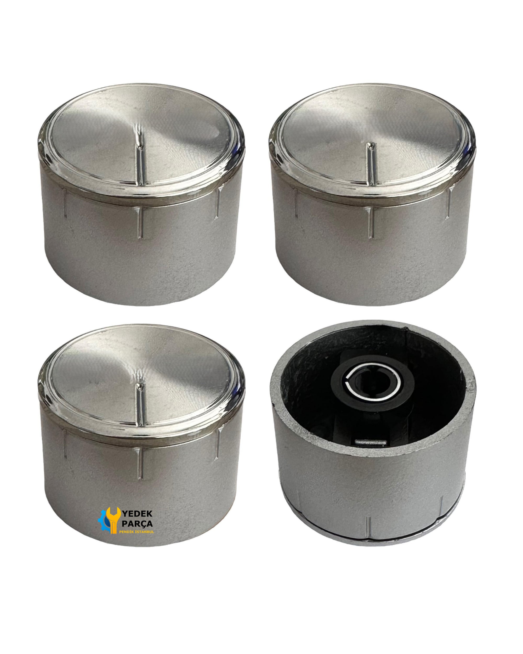 Arçelik Uyumlu Ankastre/Set Üstü Ocak Düğmesi Silver