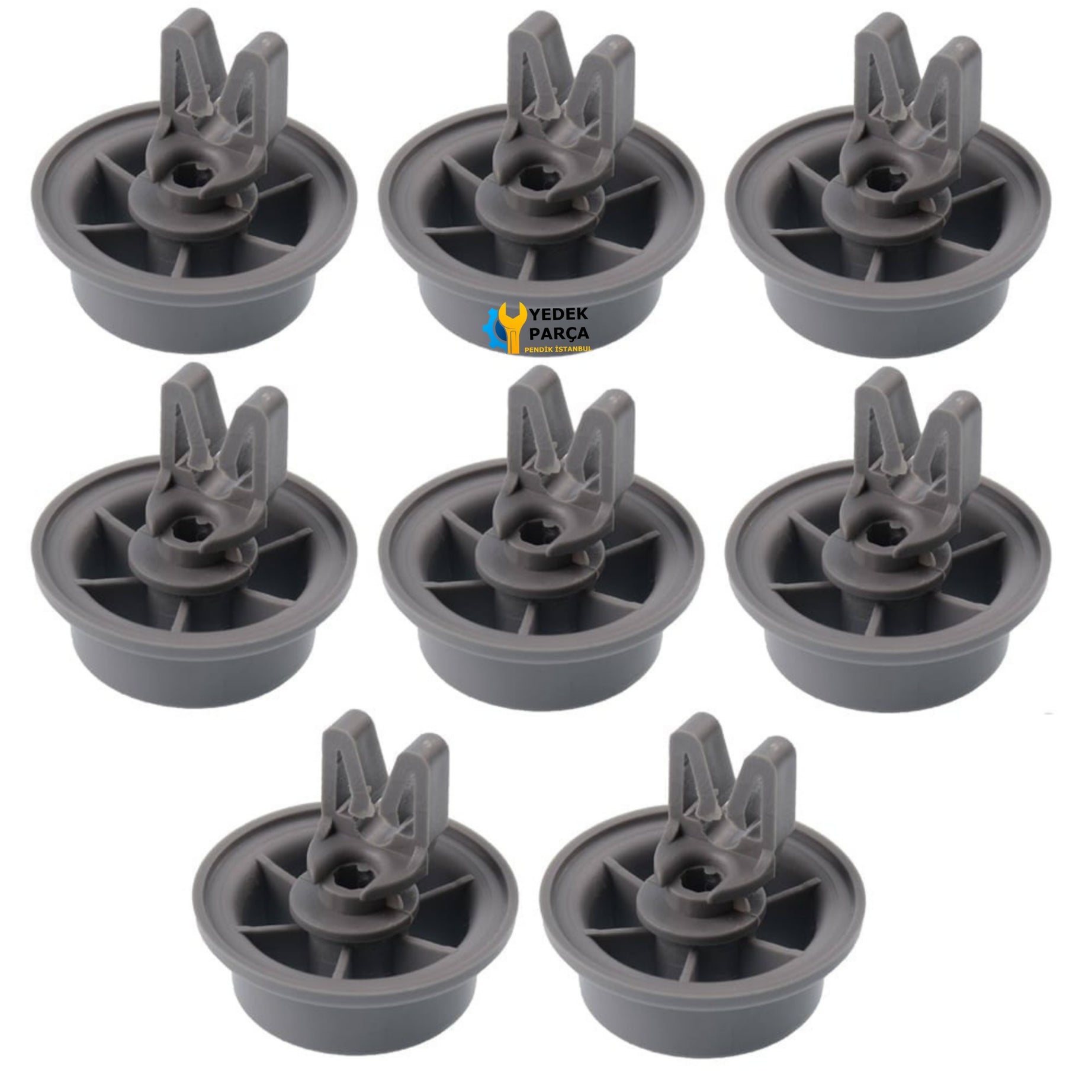 Whirlpool Uyumlu Bulaşık Makinesi Sepet Tekerleği ALT Teker 8 Adet