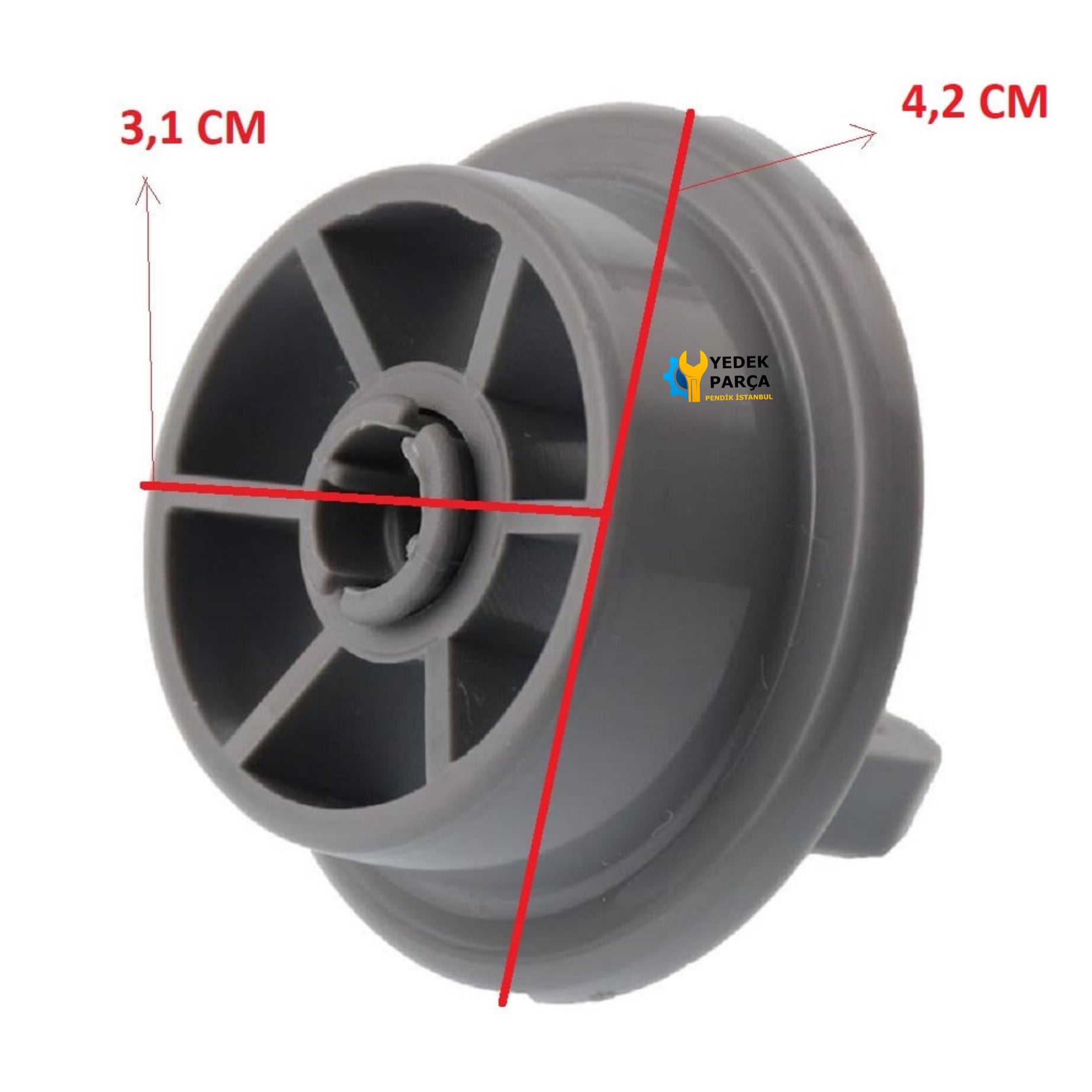 Blomberg Uyumlu Bulaşık Makinesi Sepet Tekerleği ALT Teker 8 Adet