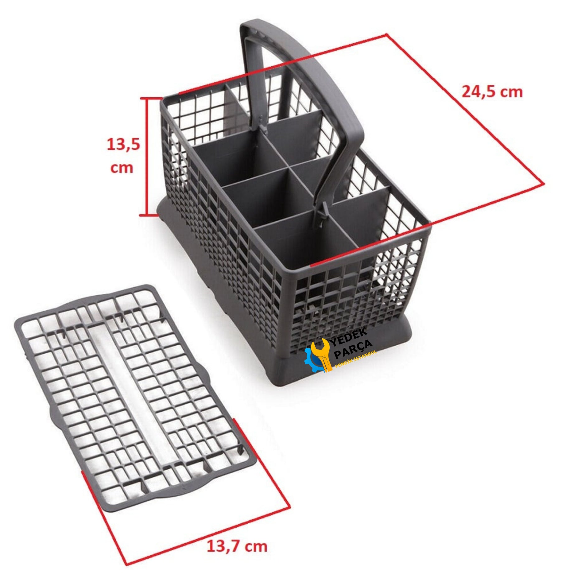 Beko Uyumlu BKY3513CE Bulaşık Makinesi Çatal Kaşık Bıçak Sepeti