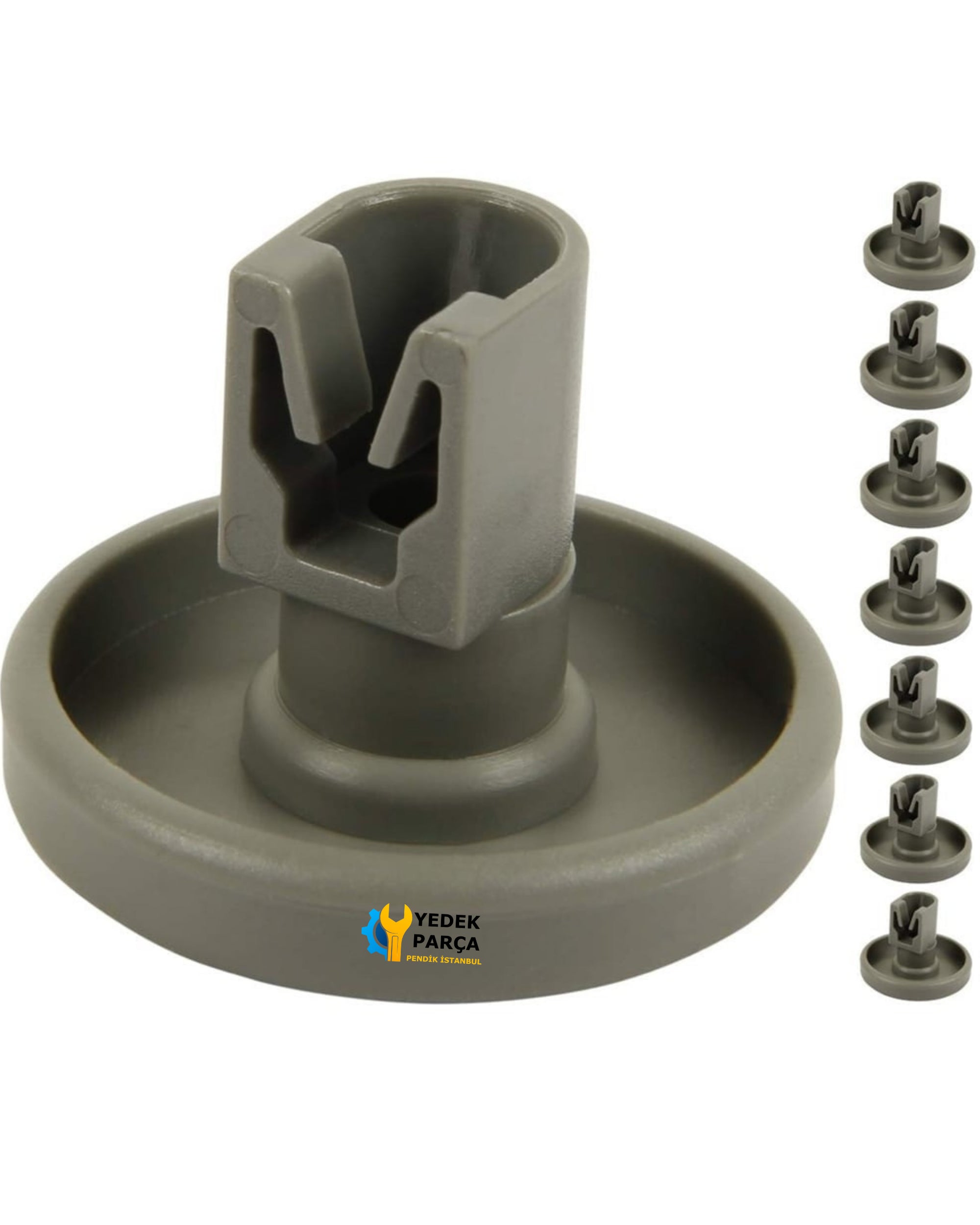 Electrolux Uyumlu ESI4121W Bulaşık Makinesi ALT Sepet Tekerleği 8 Adet