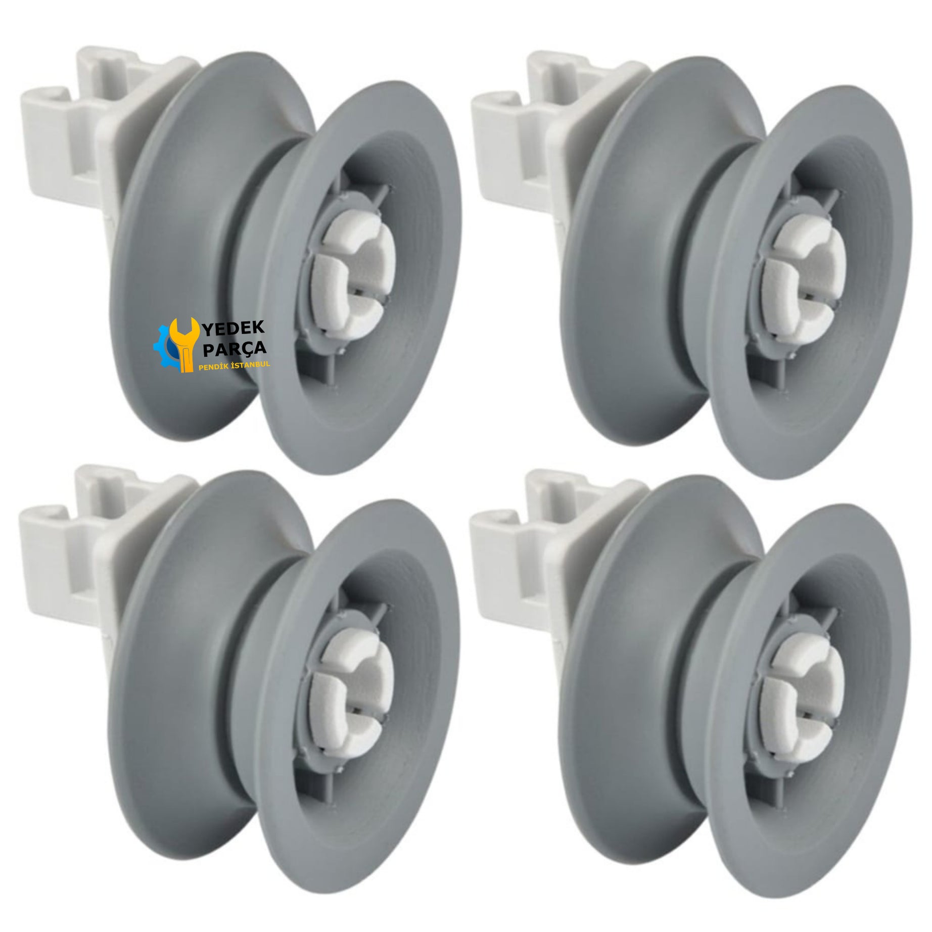 Siemens Uyumlu SN35E202EU Bulaşık Makinesi Sepet Tekerleği 4 ALT 4 ÜST Teker Takımı