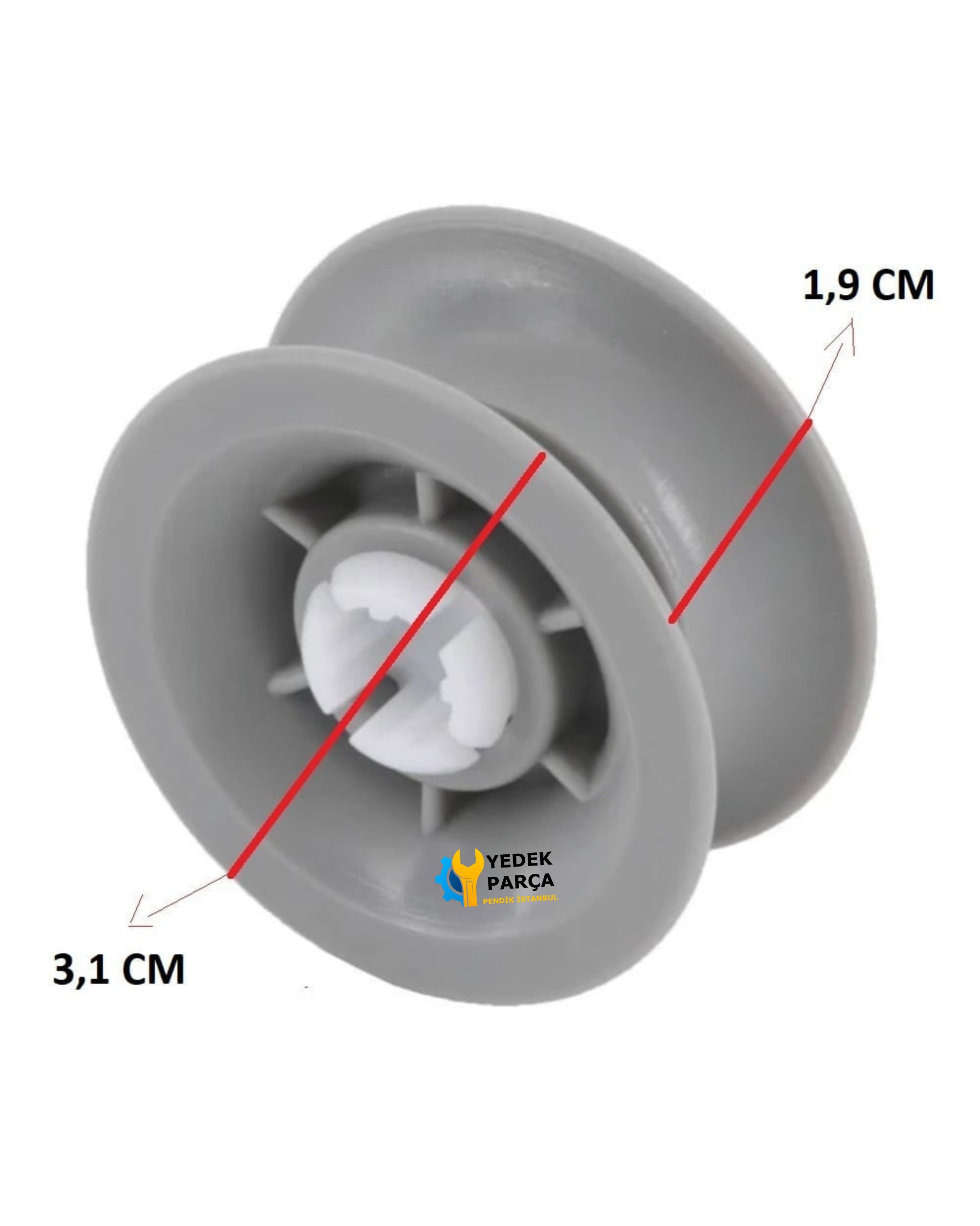 Siemens Uyumlu SN35E202EU Bulaşık Makinesi Sepet Tekerleği 4 ALT 4 ÜST Teker Takımı