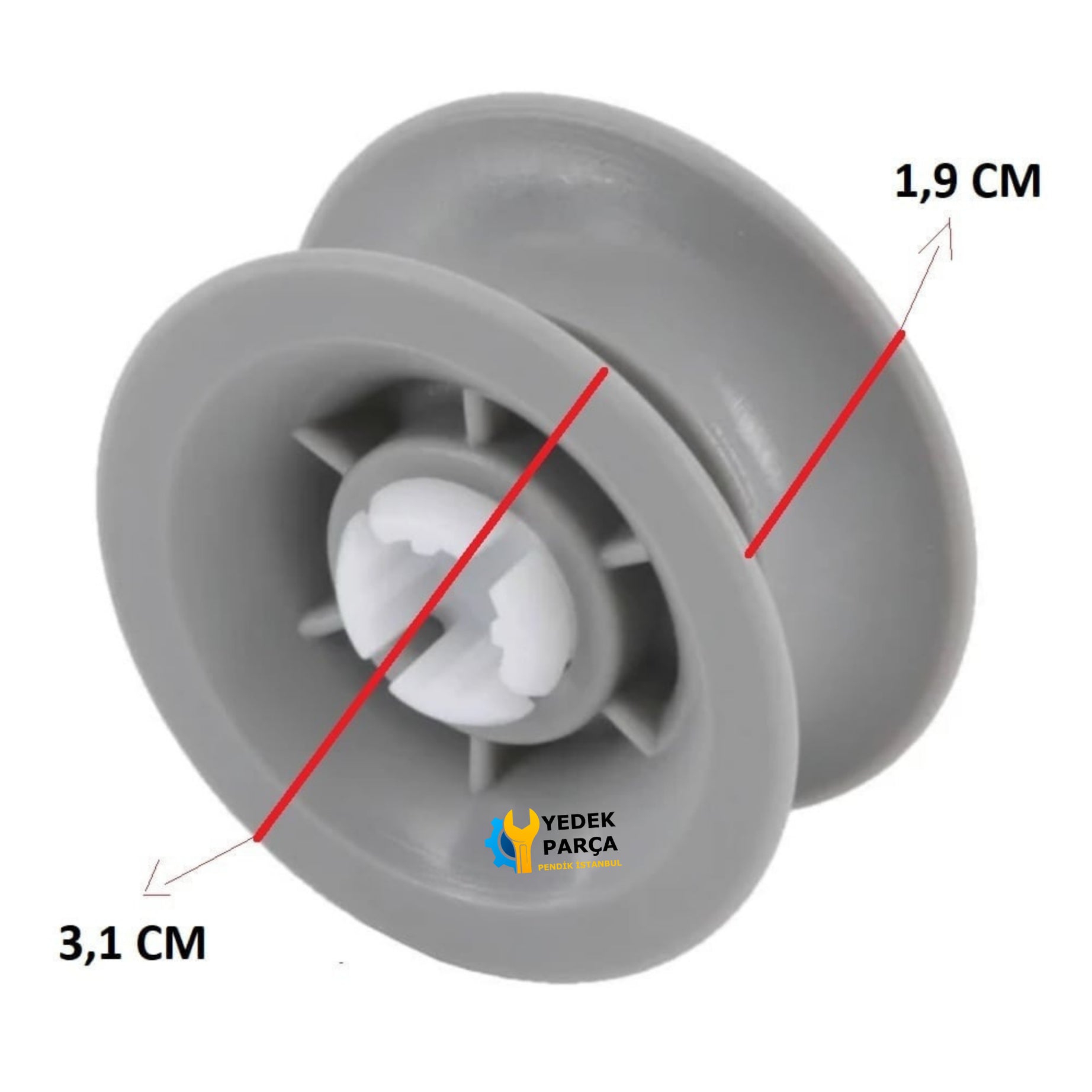 Siemens Uyumlu SN25E203EU Bulaşık Makinesi Sepet Tekerleği 4 ALT 4 ÜST Teker Takımı