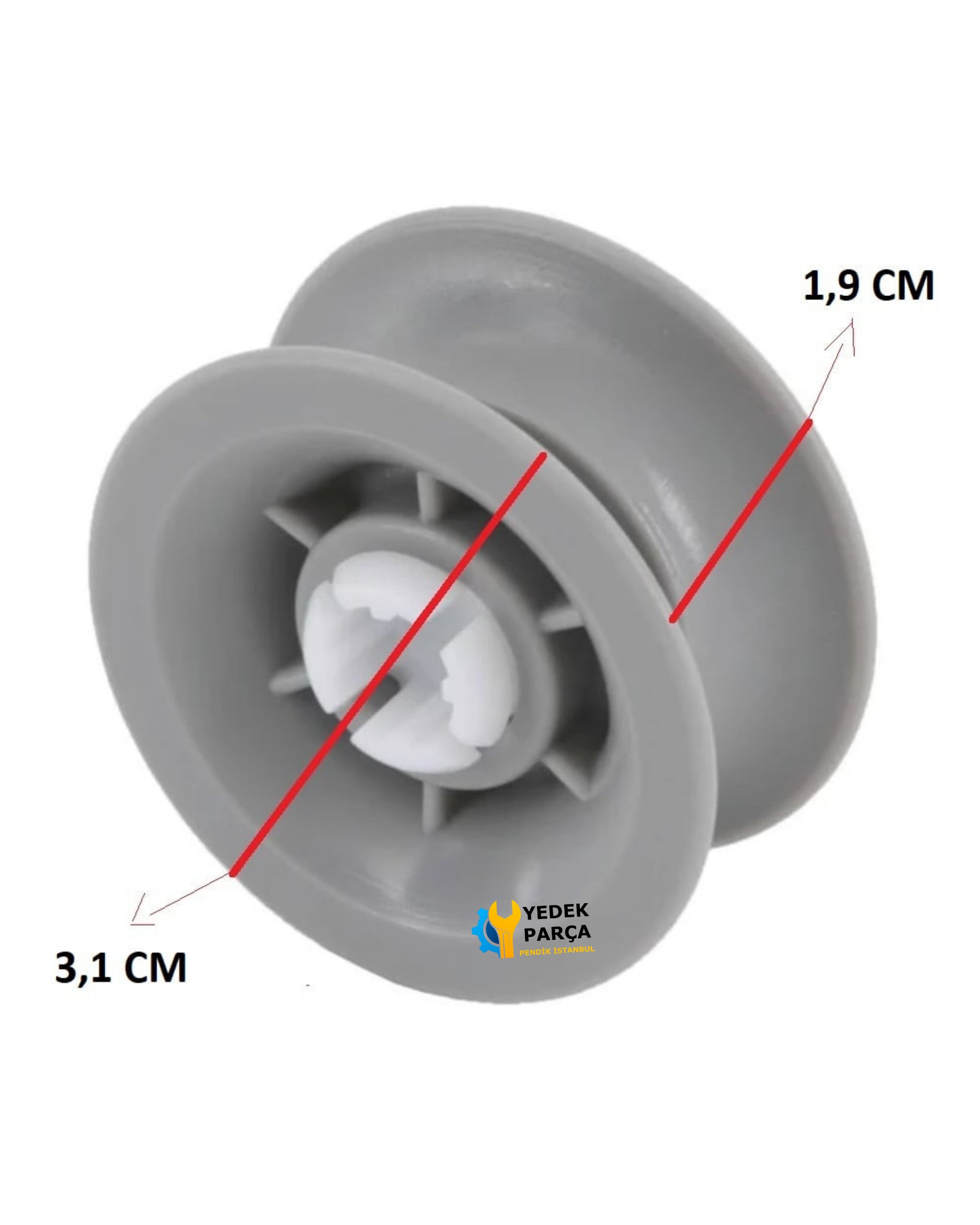 Bosch Uyumlu SCE64M05TI Bulaşık Makinesi Sepet Tekerleği ÜST Teker 4 Adet