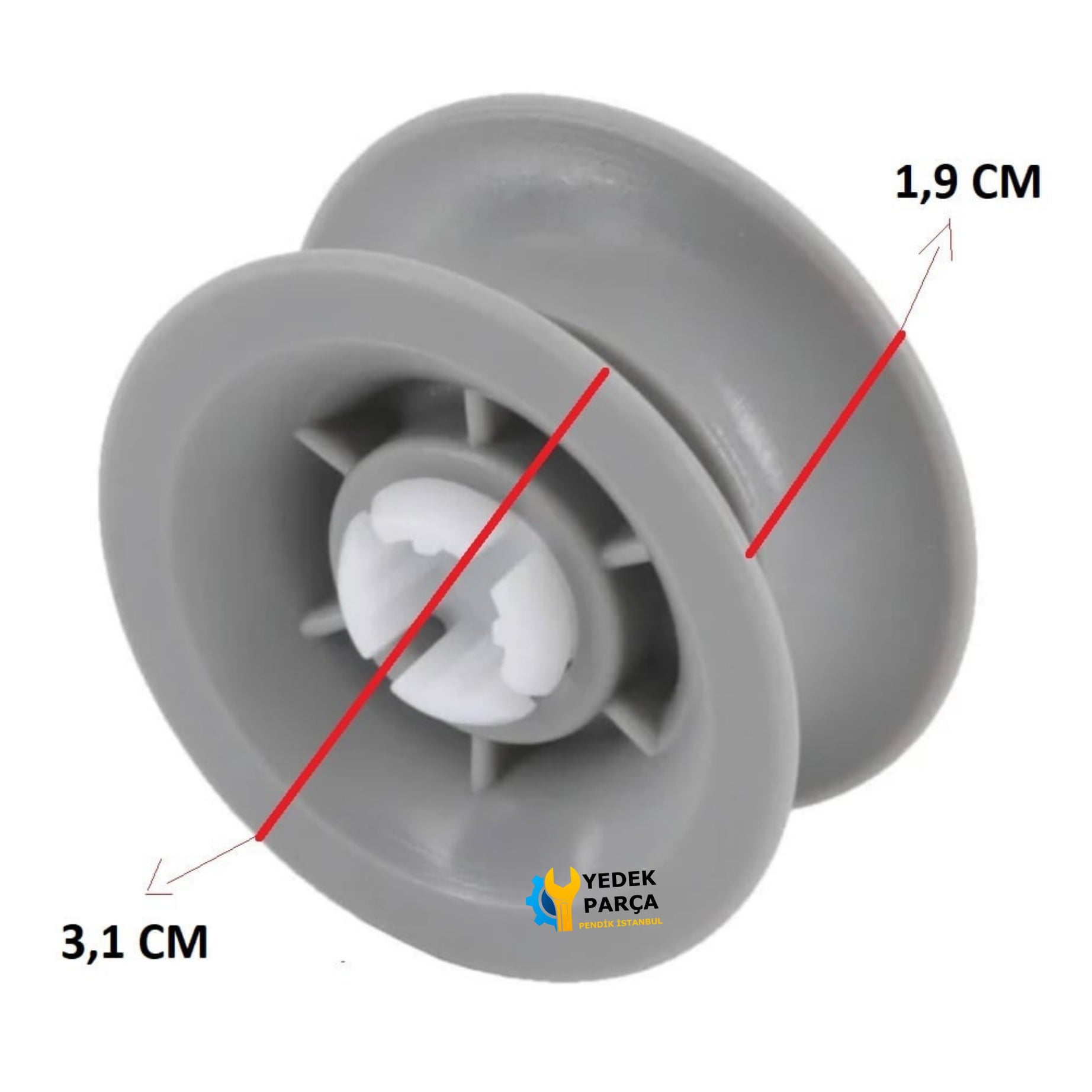 Bosch Uyumlu SPS40E58EU Bulaşık Makinesi Sepet Tekerleği ÜST Teker 4 Adet