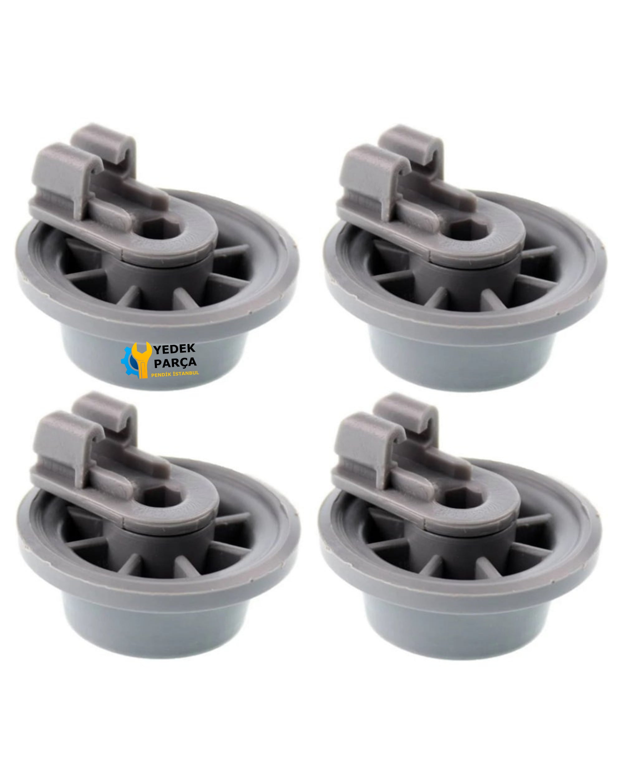 Siemens Uyumlu SN25E203EU Bulaşık Makinesi Sepet Tekerleği 4 ALT 4 ÜST Teker Takımı