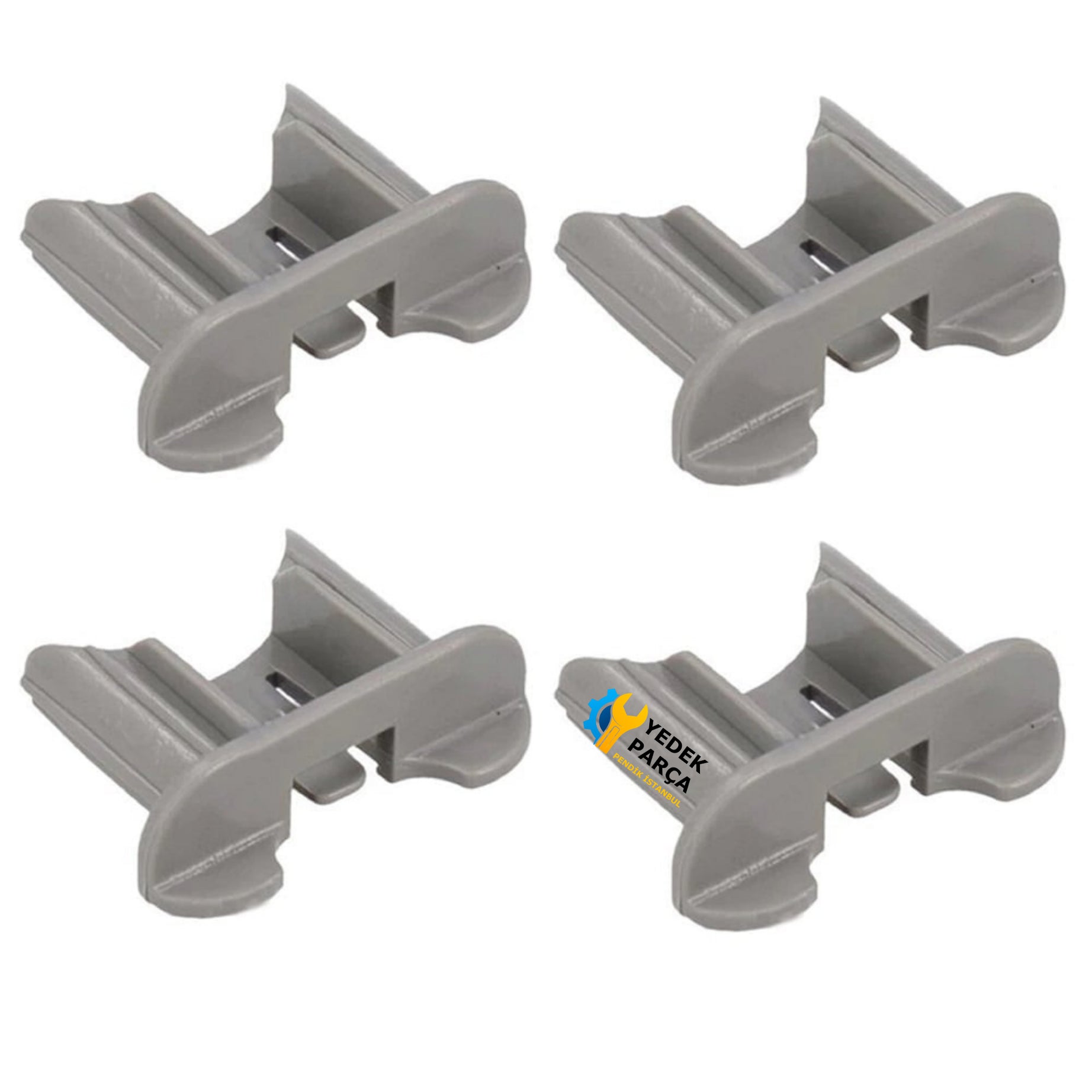 Arçelik Uyumlu 6232HSY Bulaşık Makinesi Yeni Tip Ön Ray Kapağı Tutucu Stoper 4 Adet