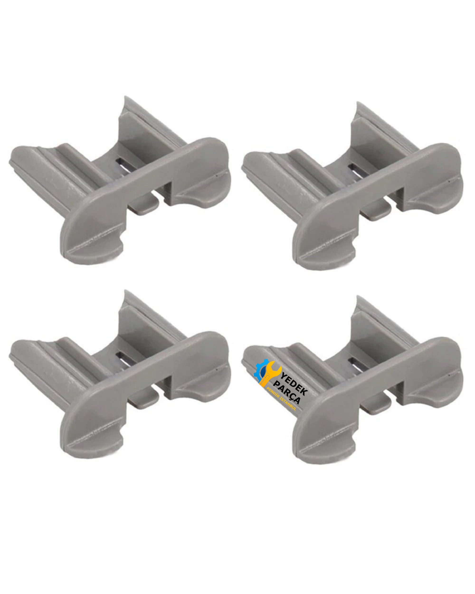 Arçelik Uyumlu 6232HSY Bulaşık Makinesi Yeni Tip Ön Ray Kapağı Tutucu Stoper 4 Adet