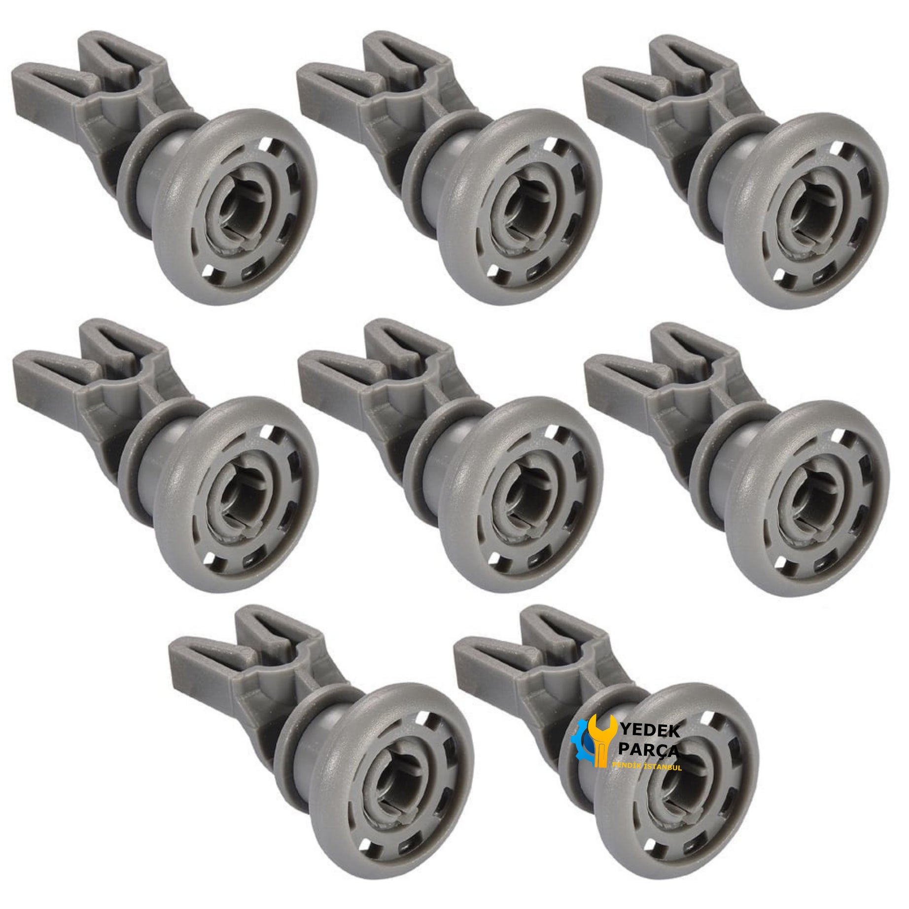 Bosch Uyumlu Bulaşık Makinesi Sepet Tekerleği ÜST Teker 8 Adet