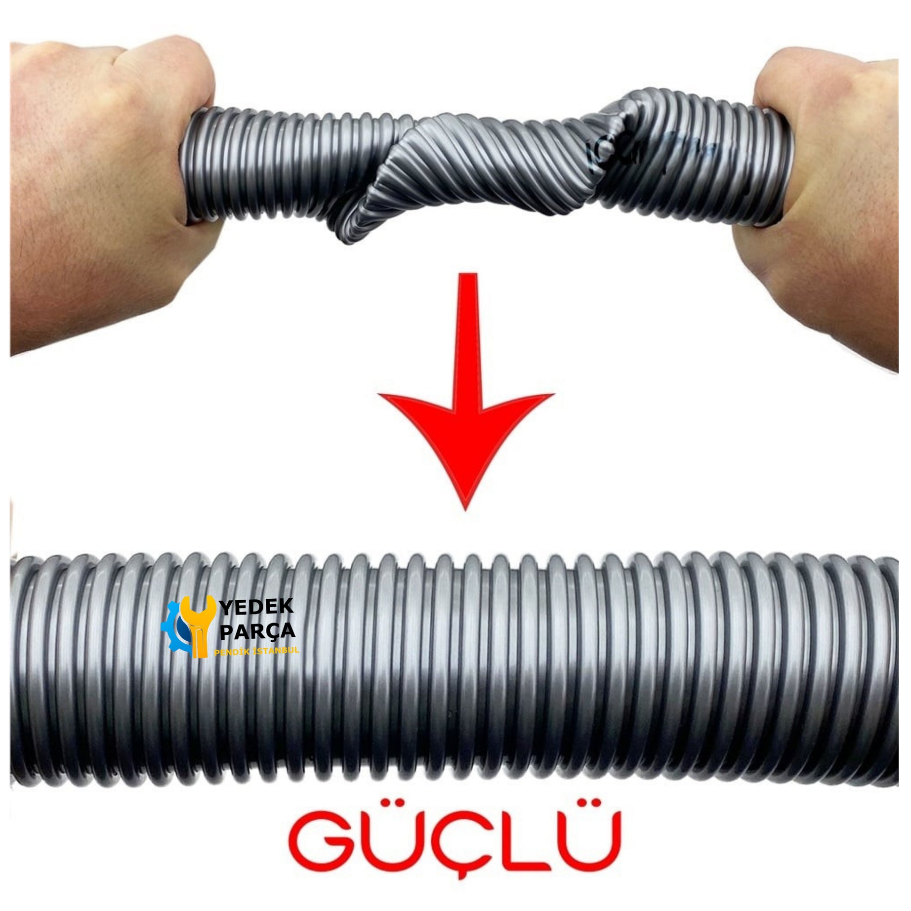 Bosch Uyumlu BGC 2U230 Süpürge Katlanmaz Dayanıklı Güçlü Hortumu Seti Hediyeli