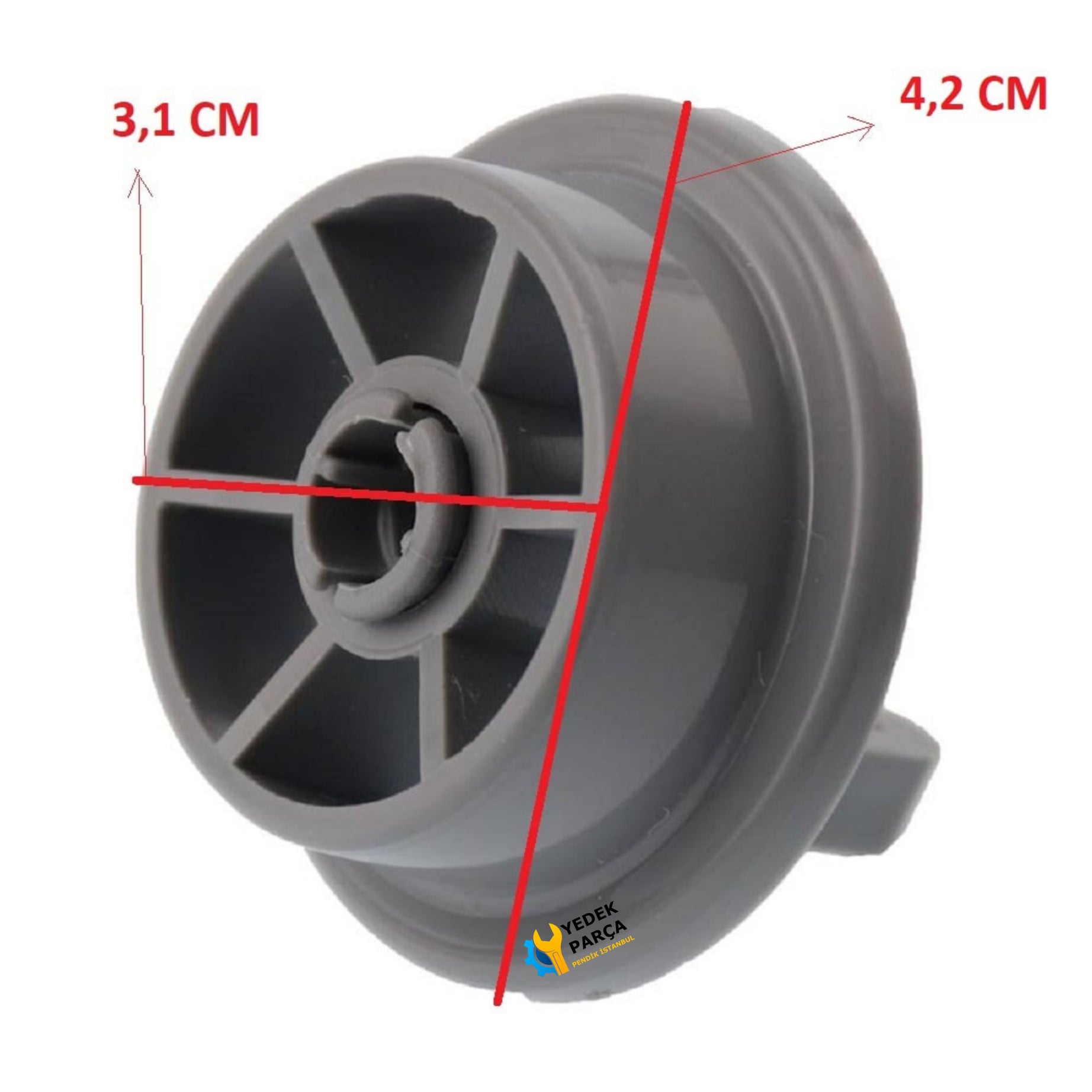 Aygaz Uyumlu Bulaşık Makinesi Sepet Tekerleği ALT Teker 4 Adet