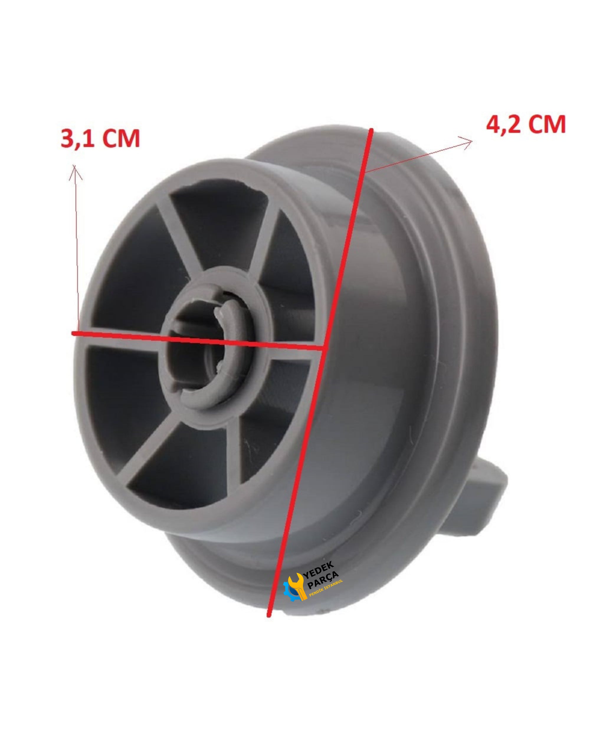 Blomberg Uyumlu Bulaşık Makinesi Sepet Tekerleği ALT Teker 4 Adet