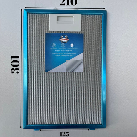 210x300 mm Aspiratör & Davlumbaz Tel Yağ Filtresi 21x30 cm