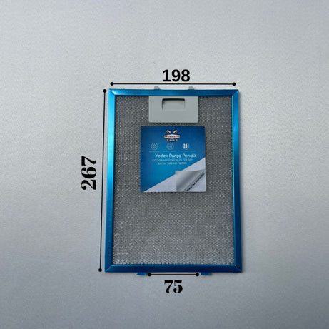 198x268 mm Aspiratör & Davlumbaz Tel Yağ Filtresi 19,8x26,8 cm
