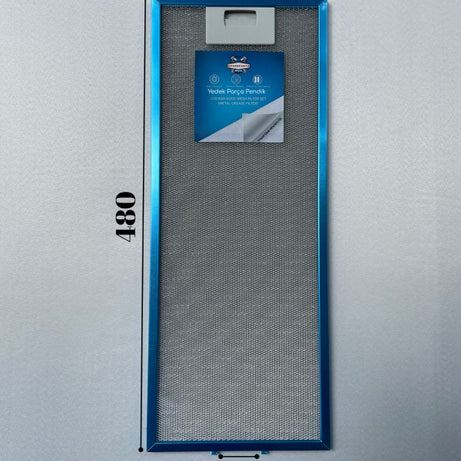 190x480 mm Aspiratör & Davlumbaz Tel Yağ Filtresi 19x48 cm