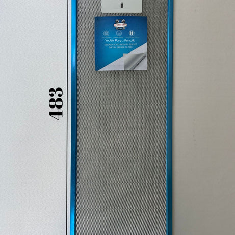 188x483 mm Aspiratör & Davlumbaz Tel Yağ Filtresi 18,8x48,3 cm