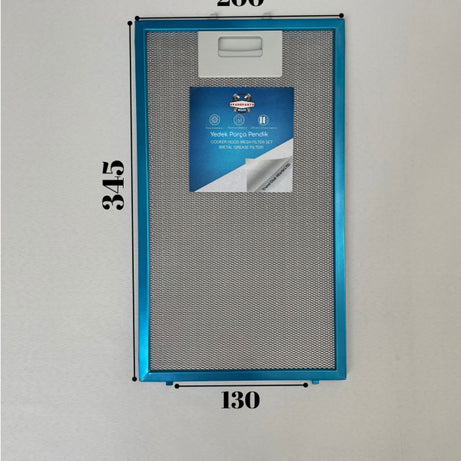 200x345 mm | Aspiratör & Davlumbaz Tel Yağ Filtresi | Model: 11010157 - 9197059799 | 20x34,5 cm