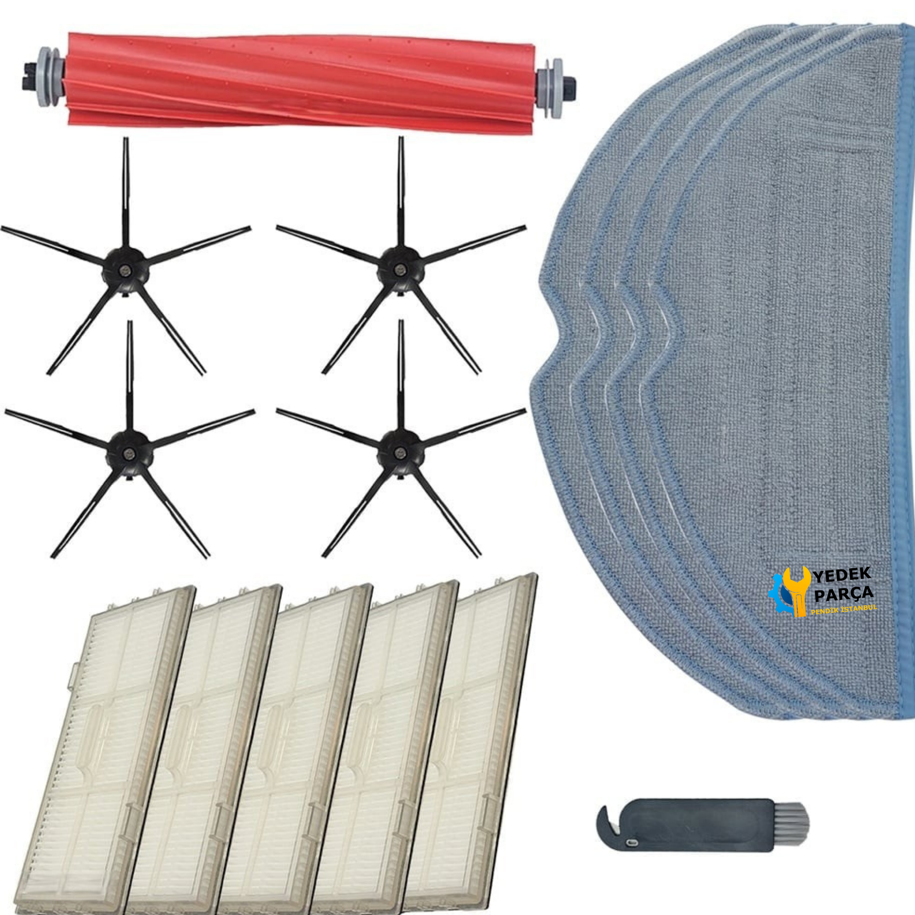 Xiaomi Uyumlu Roborock S7 T7S Plus Robot Süpürge Aksesuar Seti - 1 Ana Fırça