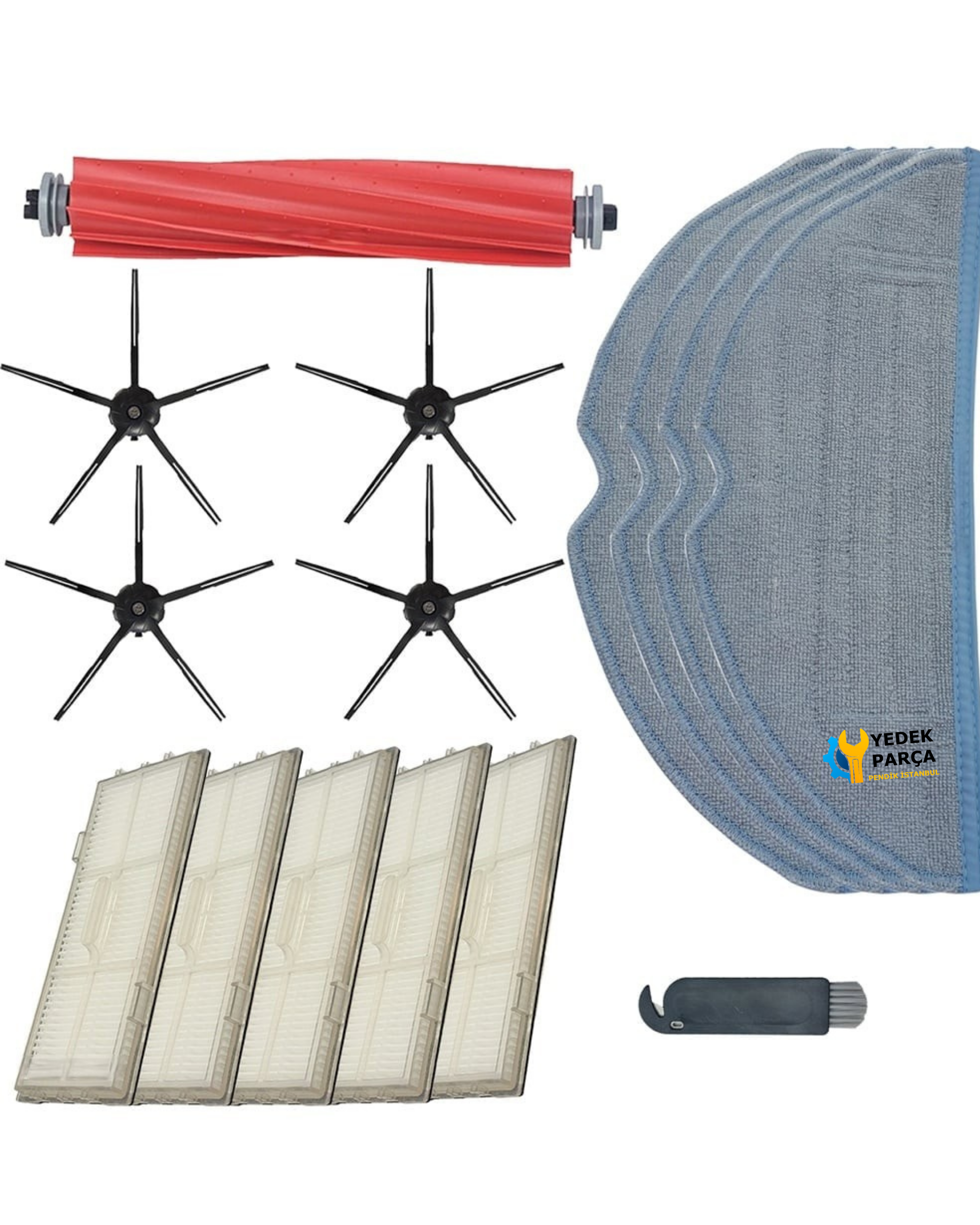 Xiaomi Uyumlu Roborock S7 T7S Plus Robot Süpürge Aksesuar Seti - 1 Ana Fırça