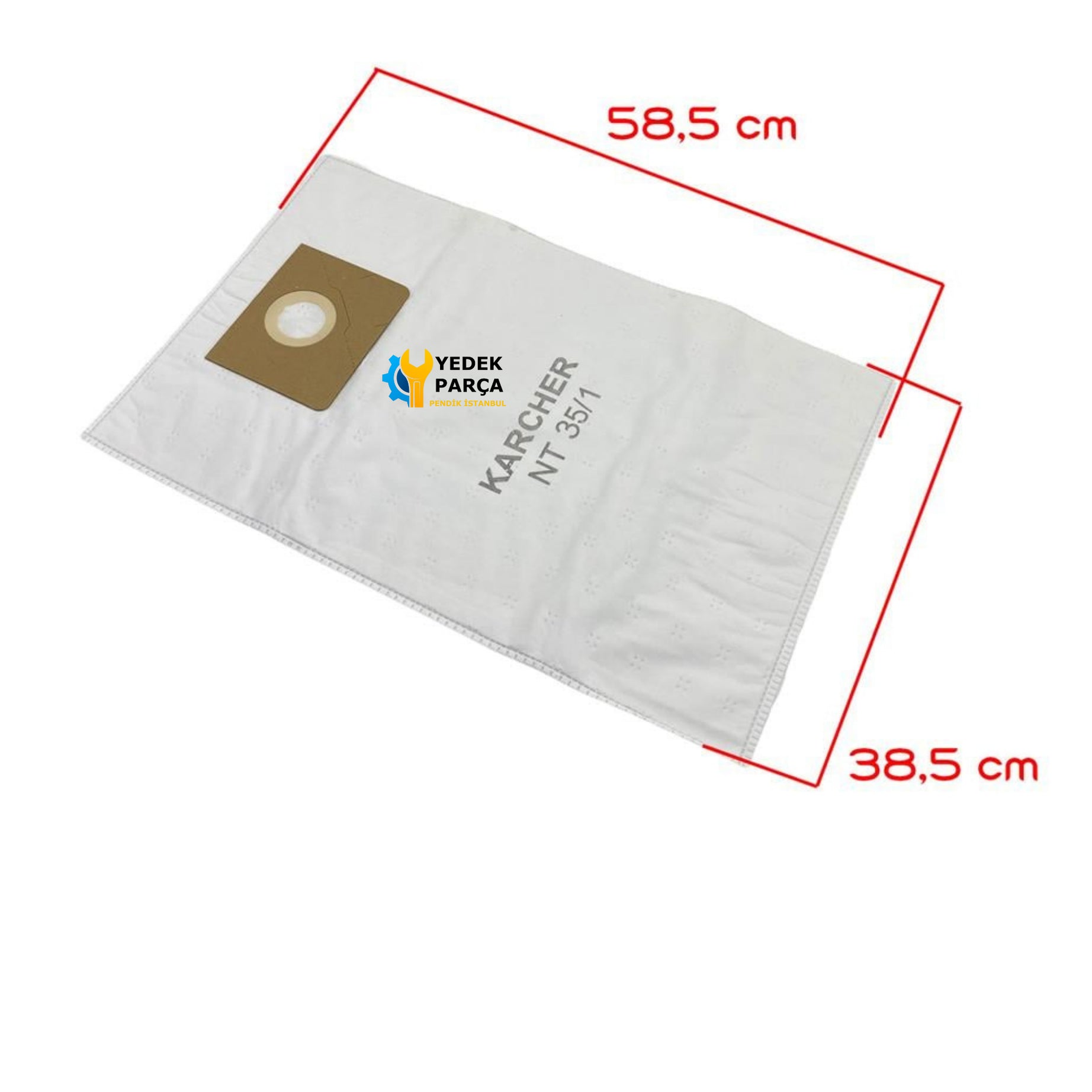 Karcher Uyumlu NT 27/1 Süpürge Toz Torbası 10 Adet