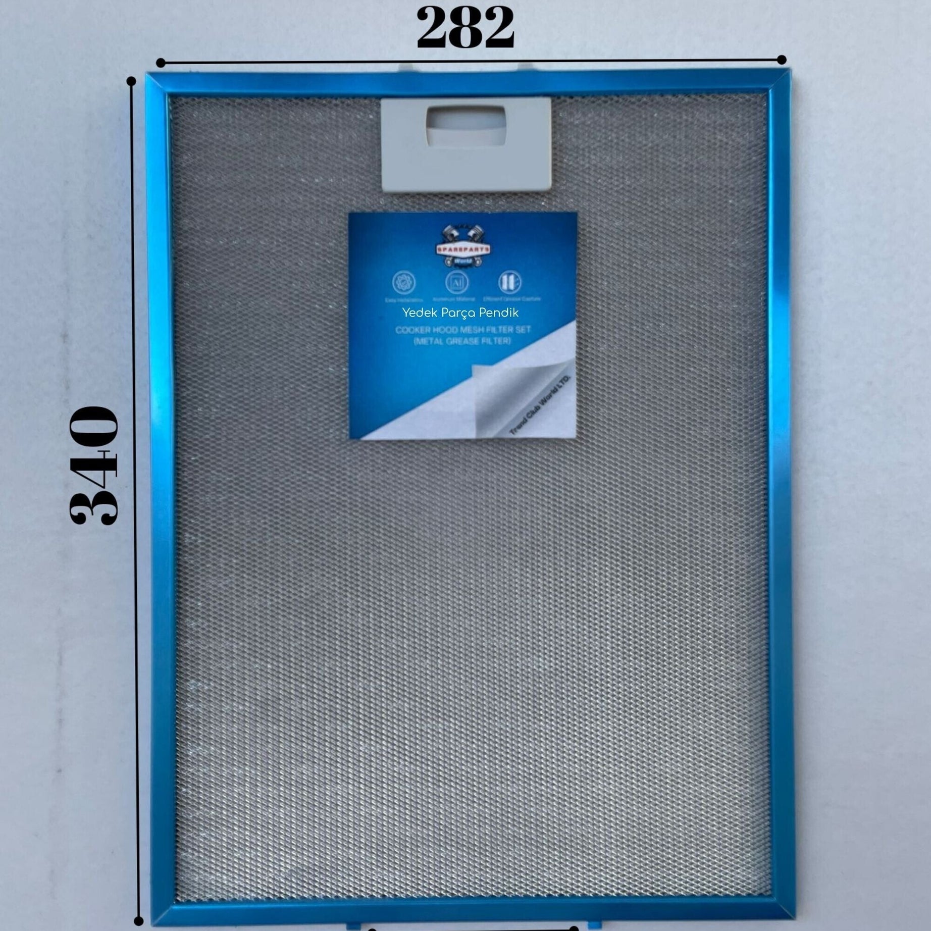 inox : DT90VR01 | 280x340 mm | Aspiratör & Davlumbaz Tel Yağ Filtresi | Model: 81481030 - 81460141 | 28x34 cm