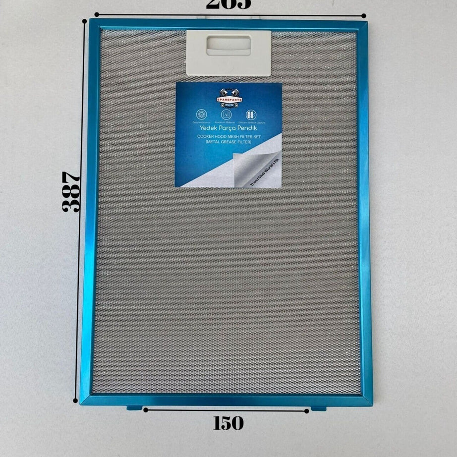 Neff: D66B21N0GB | 265x387 mm | Aspiratör & Davlumbaz Tel Yağ Filtresi | Model: 00742967 | 26x5x38,76 cm