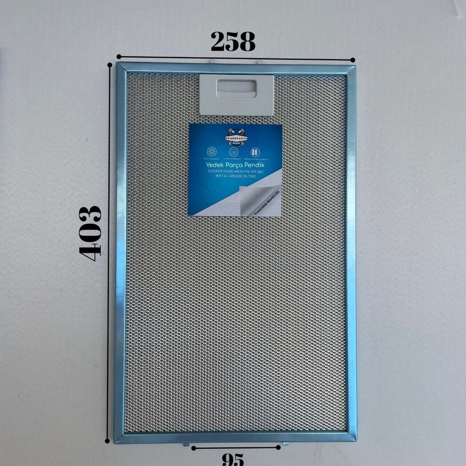 257x400 mm | Aspiratör & Davlumbaz Tel Yağ Filtresi | Model: 81485031 | 25,7x40 cm