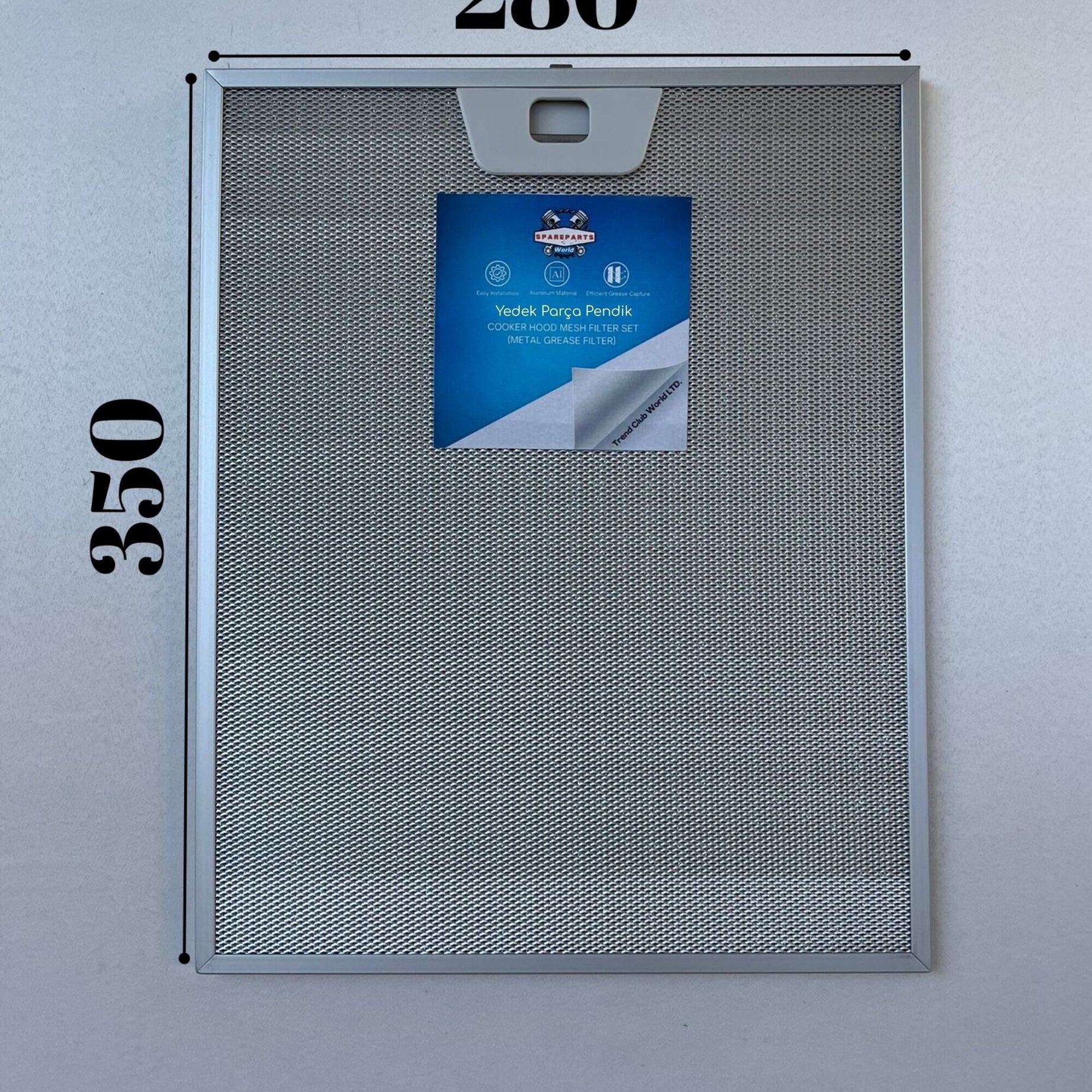 SIEMENS: LU17153/01 | 280x350 mm | Aspiratör & Davlumbaz Tel Yağ Filtresi | Model: 12005749 | 28x35 cm