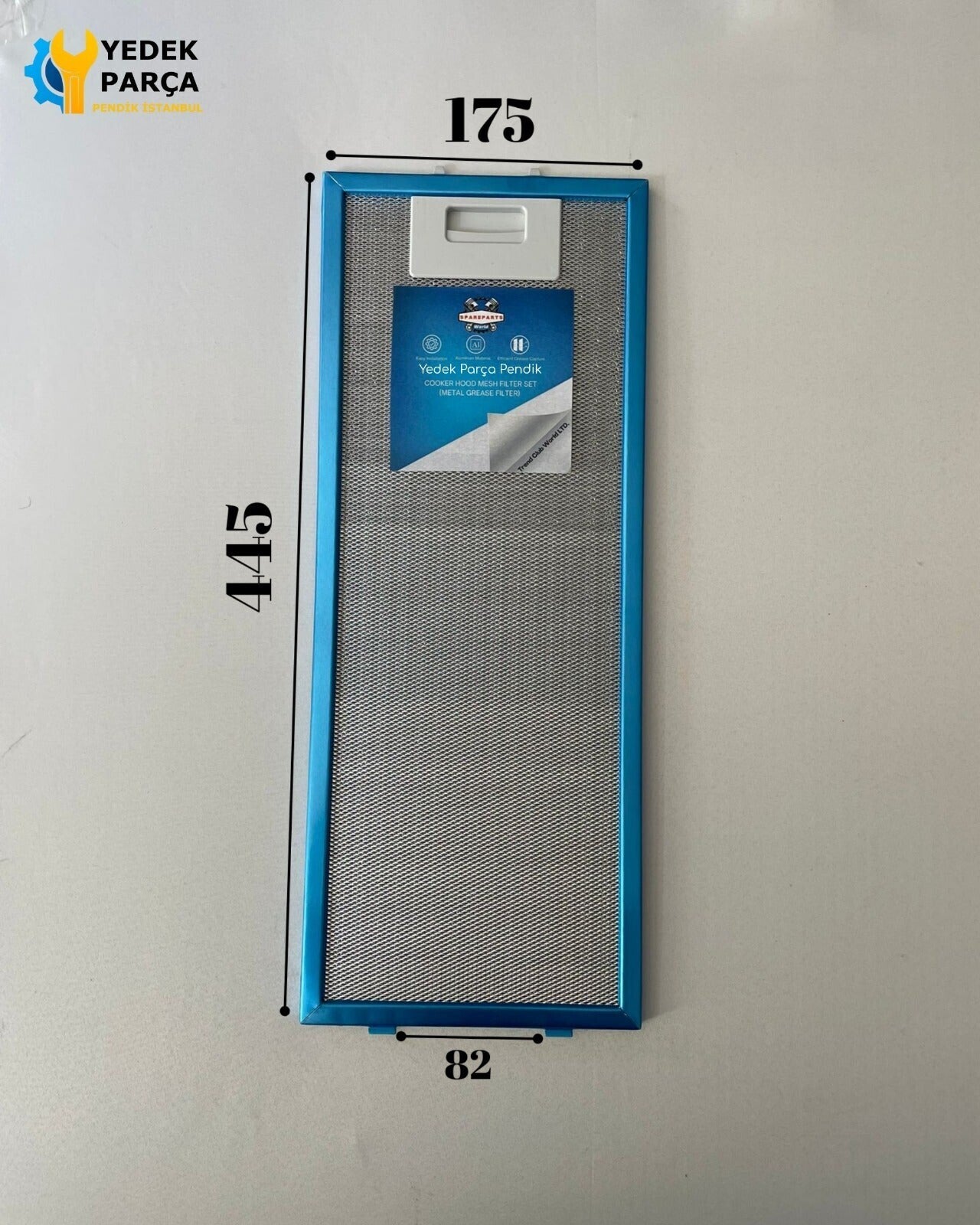Bosch: DHI645HSD | 175x445 mm | Aspiratör & Davlumbaz Tel Yağ Filtresi | Model: 00352813 | 17,5x44,5 cm