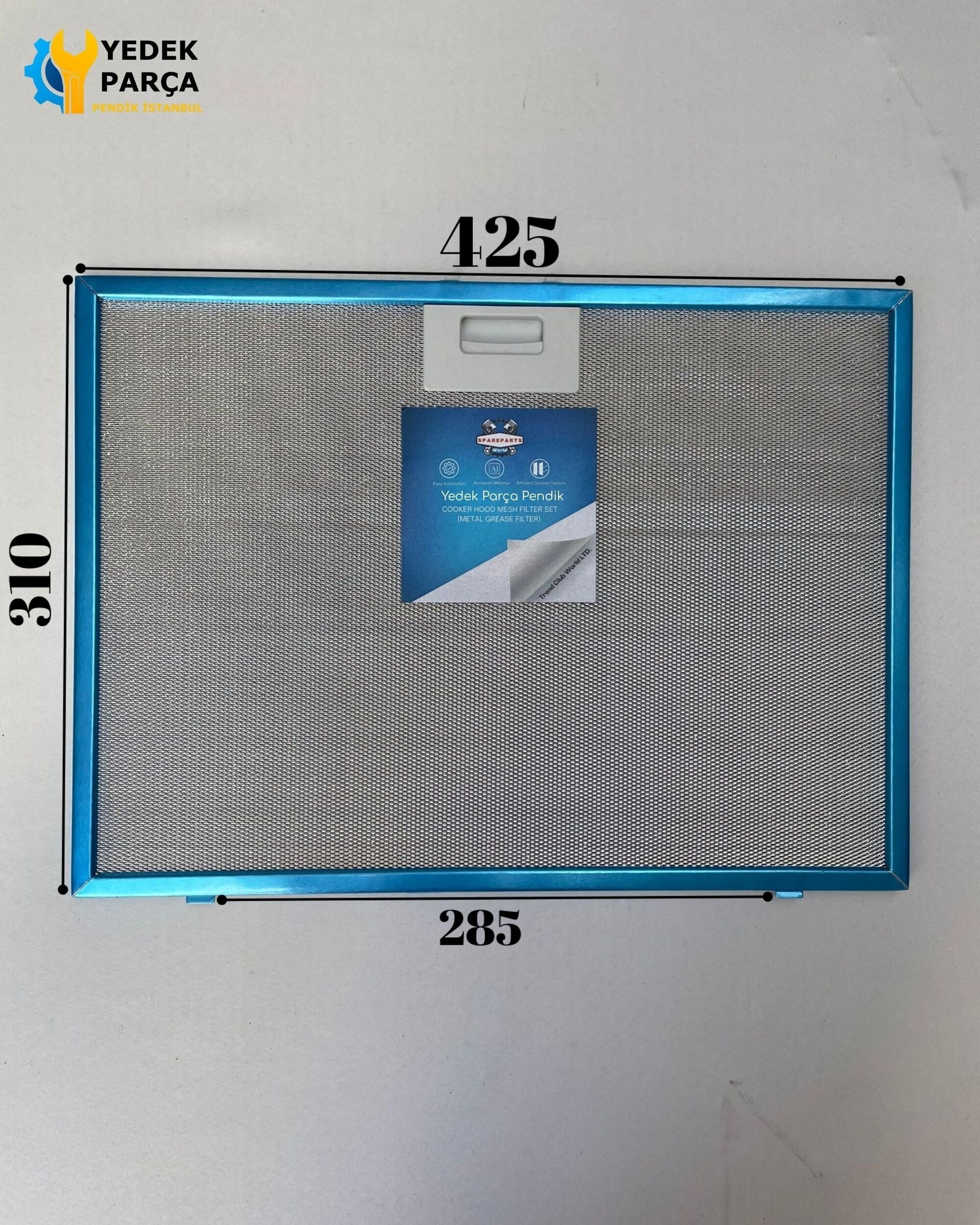 425x310 mm | Aspiratör & Davlumbaz Tel Yağ Filtresi | Model: 00671276 | 42,5x31 cm