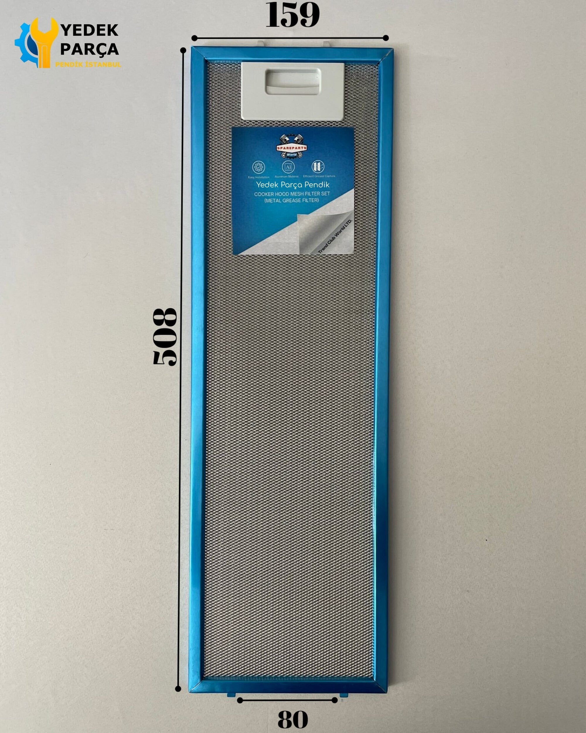 AEG: DF6160ML | 159x508 mm | Aspiratör & Davlumbaz Tel Yağ Filtresi | Model: 4055344149 - 50263849007 | 15,9x50,8 cm