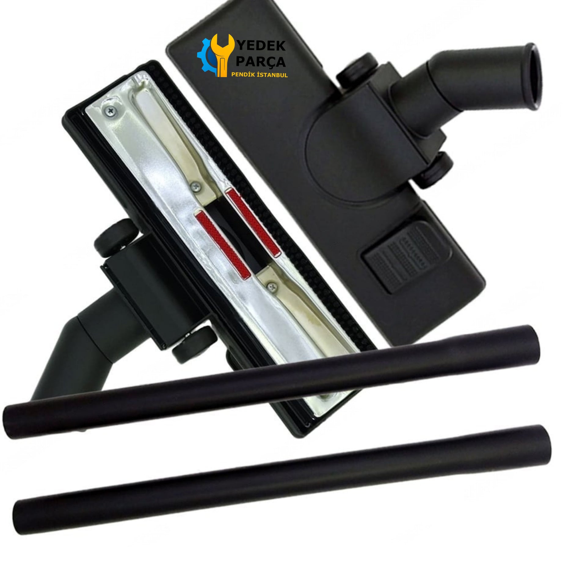 King Uyumlu P 261 Velvet Süpürge Metal Tabanlı Emici Başlığı Plastik Borusu