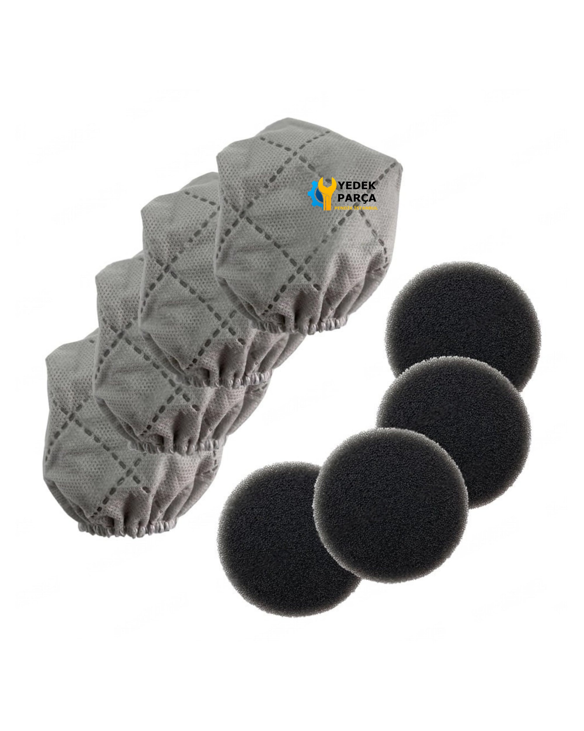 Fakir Uyumlu Vacuus Dik Süpürge Toz Torbası ve Filtresi 4er Adet