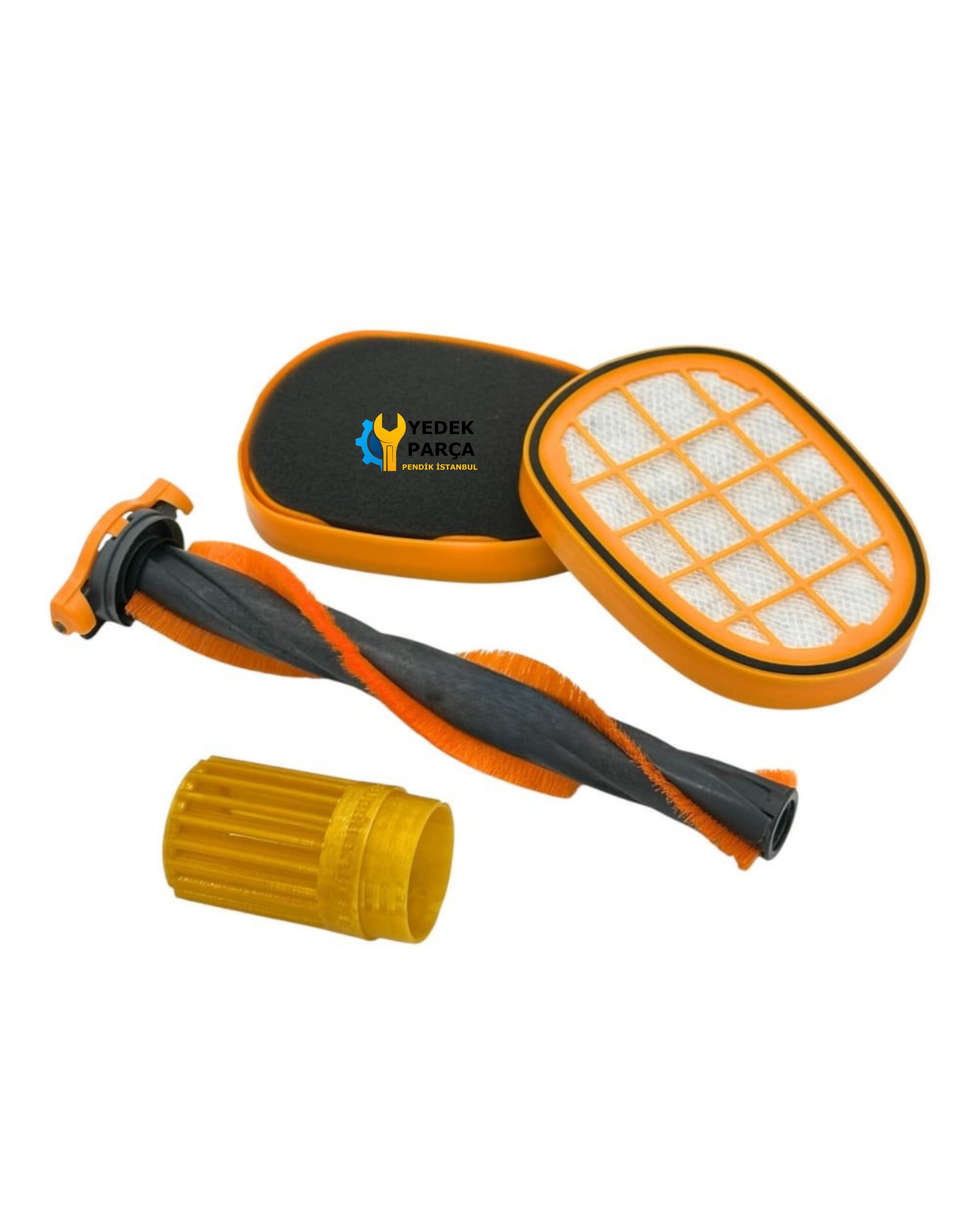 Philips Uyumlu XC8349 Aqua Plus Süpürge Başlık Fırçası, Seperatör ve Filtresi 2 Adet