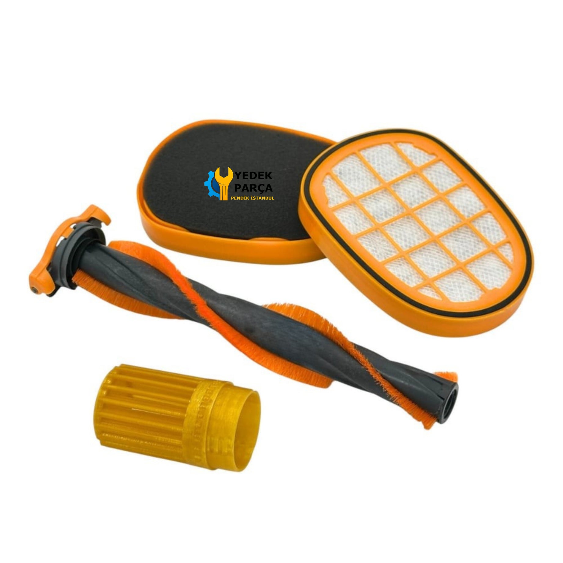 Philips Uyumlu XC8349 Aqua Plus Süpürge Başlık Fırçası, Seperatör ve Filtresi 2 Adet