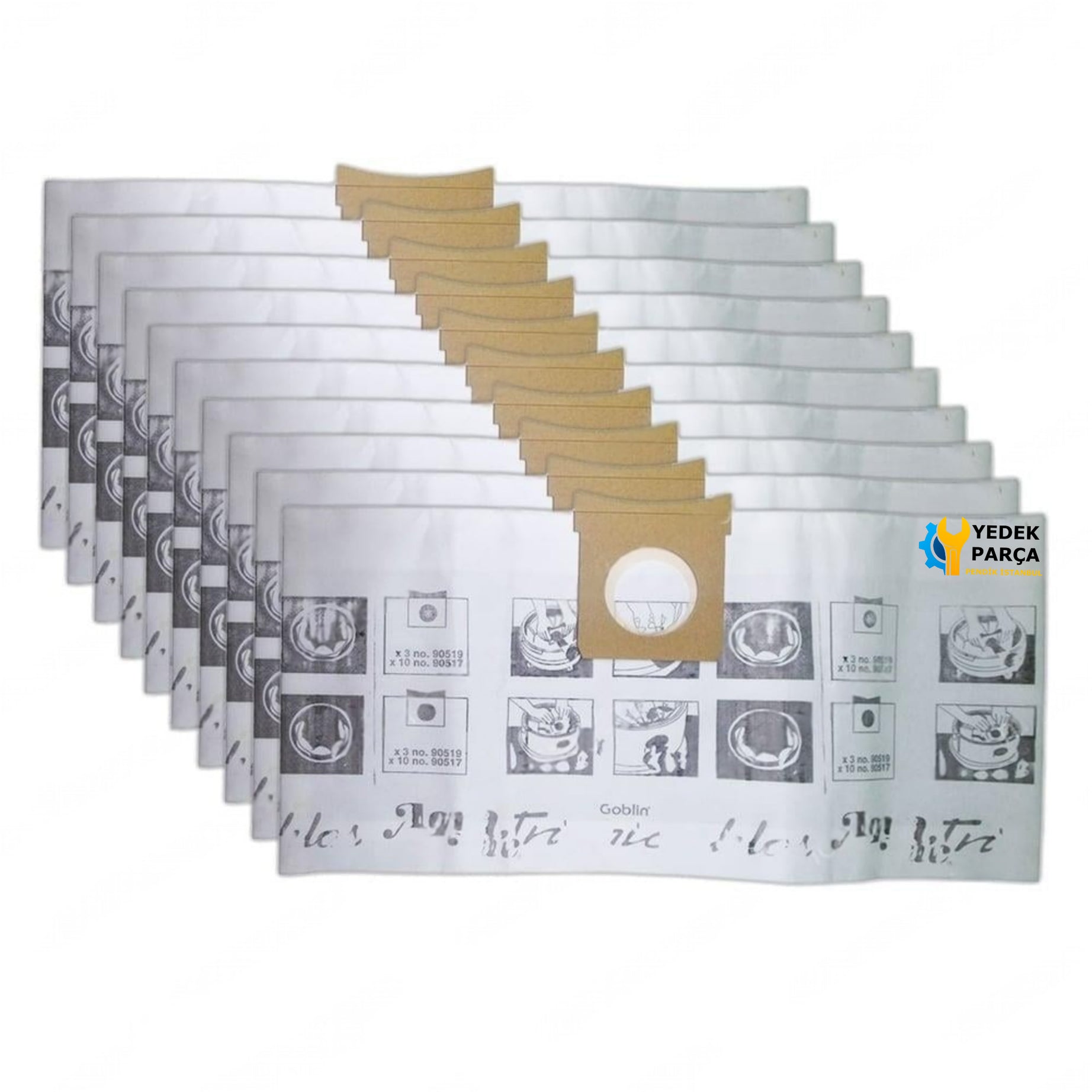 Aqua Vac 616-10 Süpürge Kağıt Toz Torbası 10 Adet