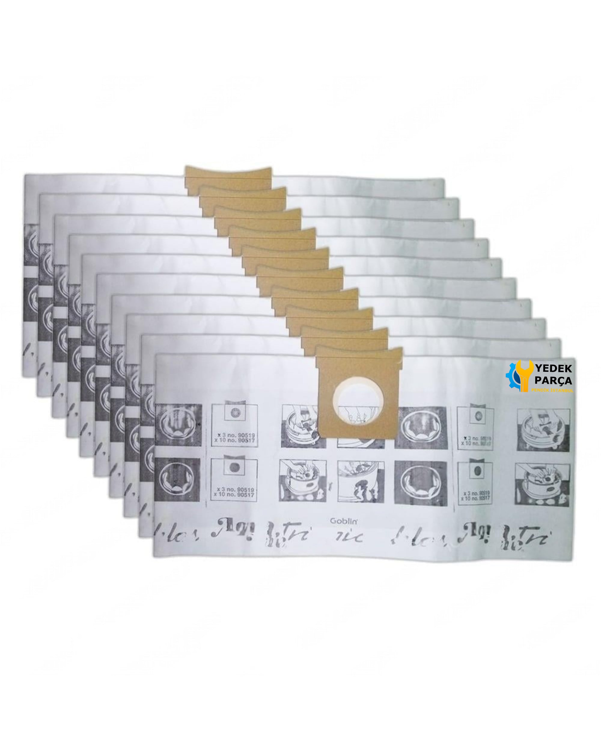 Aqua Vac 650-17 Süpürge Kağıt Toz Torbası 10 Adet